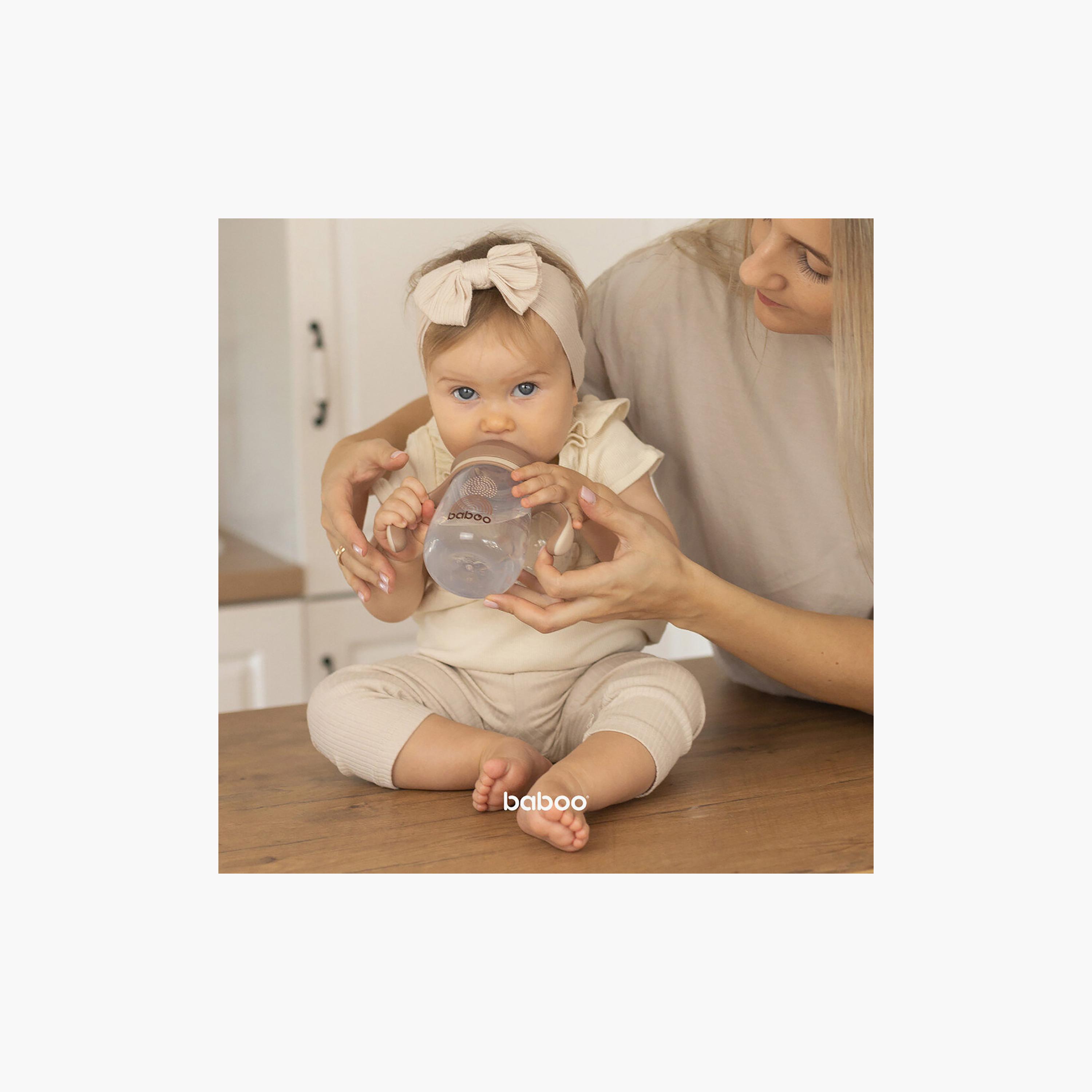 كوب شرب للأطفال بفوهة سيليكون - أو ناتورال - 260 مل -6 أشهر + من بابو-baby-feeding-mealtimeessentials-image-9