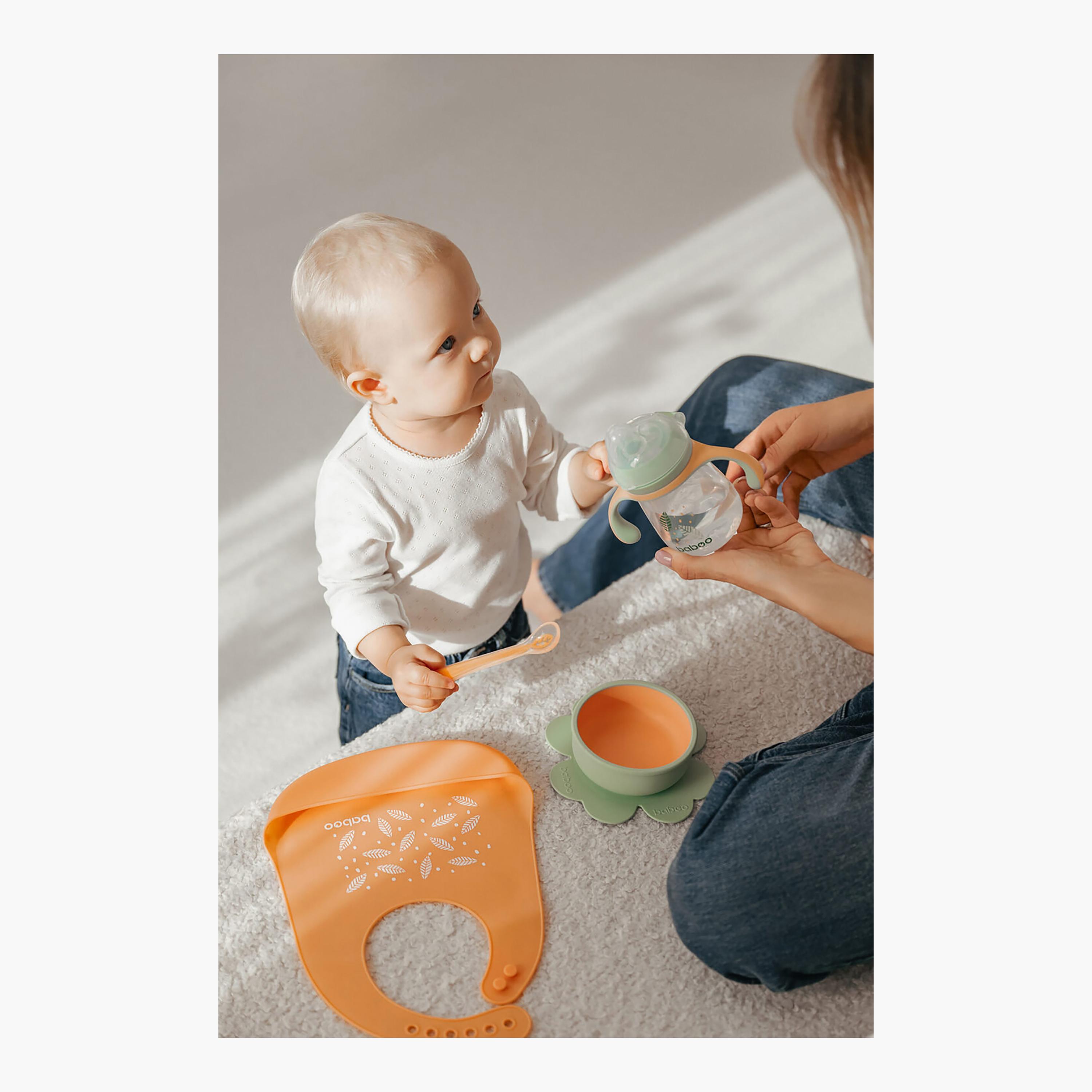 Baboo Sippy Cup with Silicone Spout - Peachy Keen - 260 ml - 6 Months+-baby-feeding-mealtimeessentials-image-7