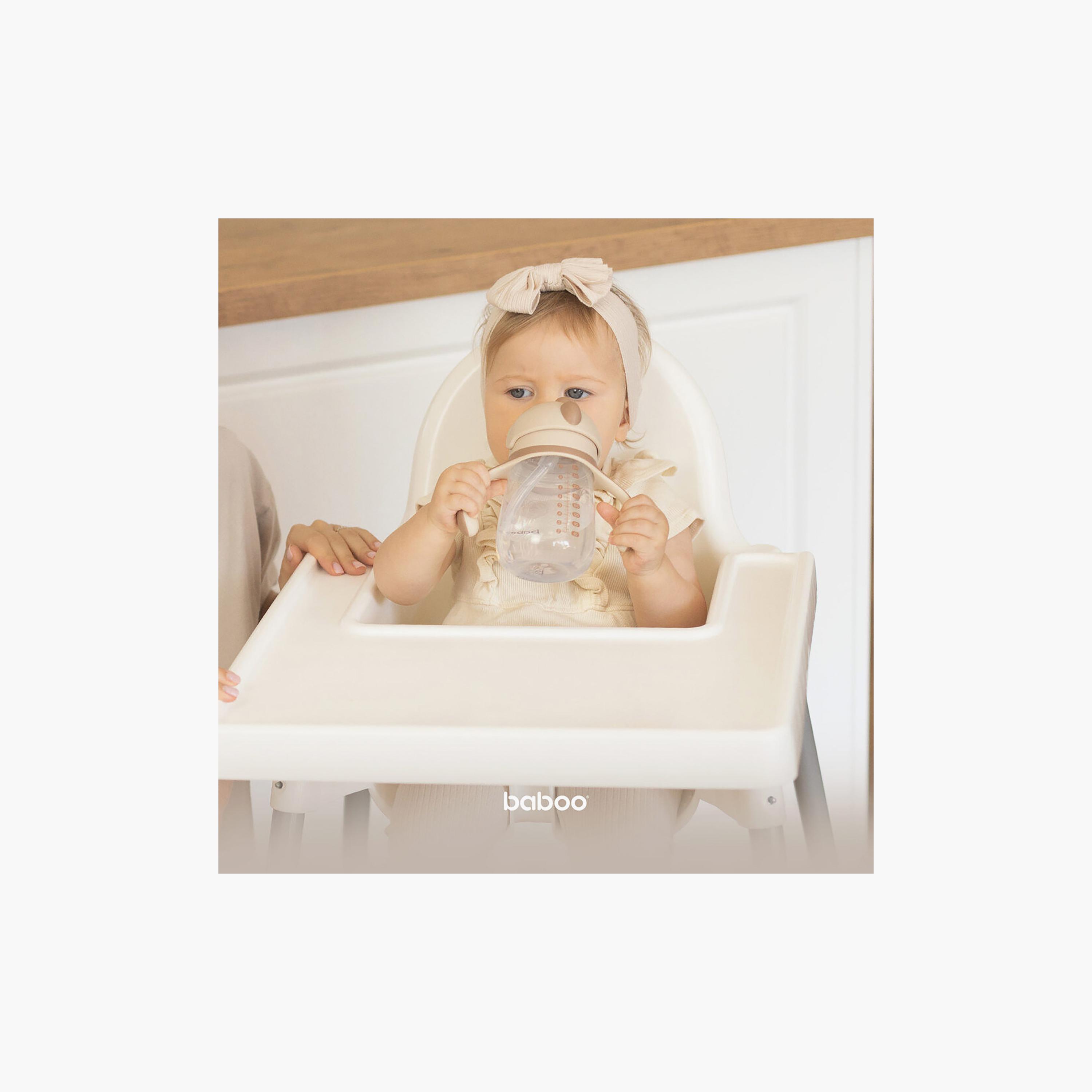 كوب شرب للأطفال مع ماصة سيليكون - أو ناتورال - 260 مل - 9 أشهر + من بابو-baby-feeding-mealtimeessentials-image-6