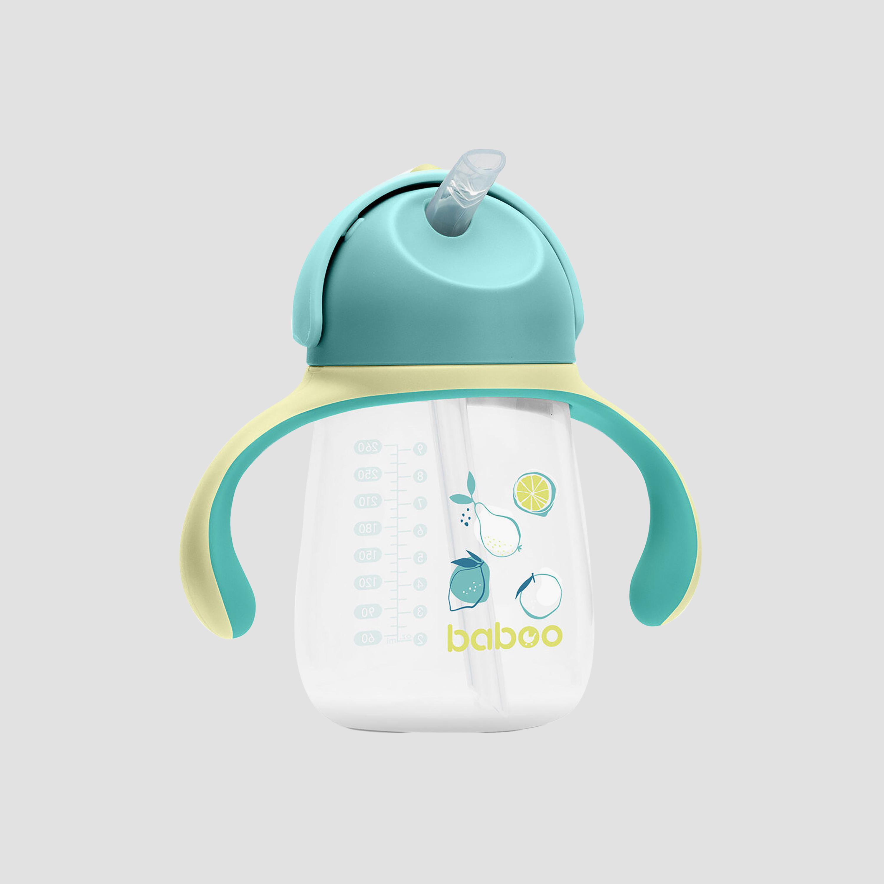 Baboo Sippy Cup with Silicone Straw - Lagoon Fiesta - 260 ml - 9 Months+-baby-feeding-mealtimeessentials-image-1