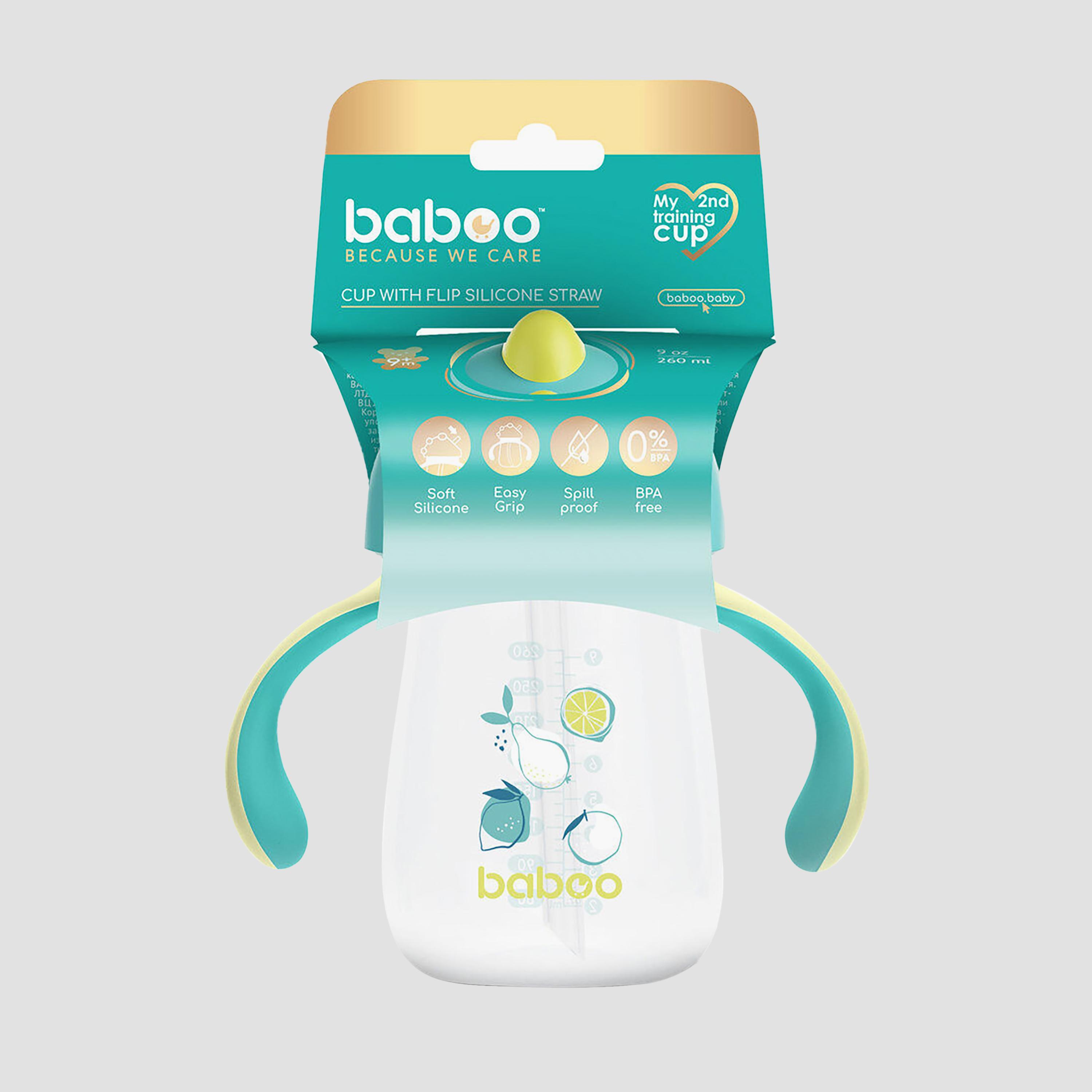 Baboo Sippy Cup with Silicone Straw - Lagoon Fiesta - 260 ml - 9 Months+-baby-feeding-mealtimeessentials-image-6