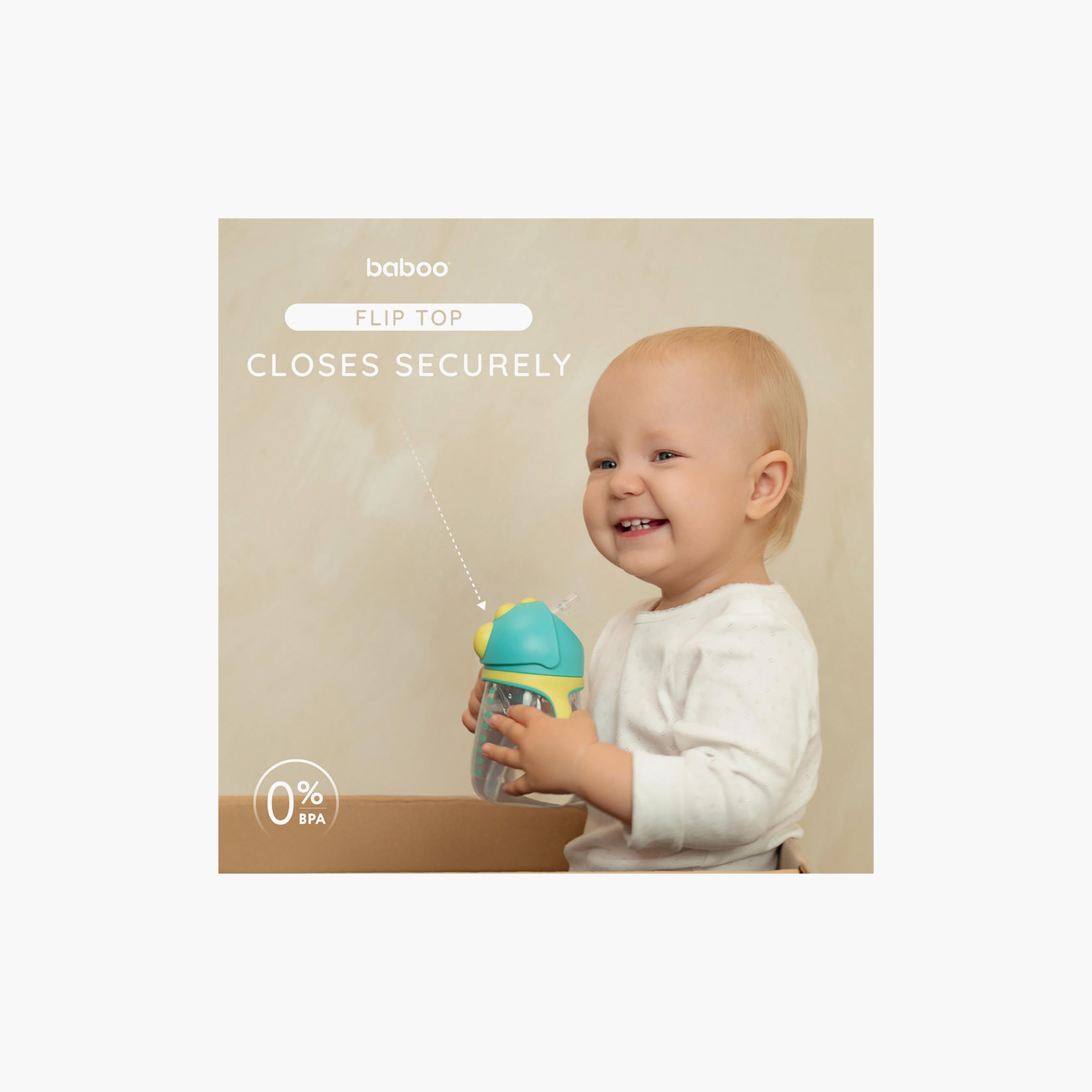 Baboo Sippy Cup with Silicone Straw - Lagoon Fiesta - 260 ml - 9 Months+-baby-feeding-mealtimeessentials-image-9