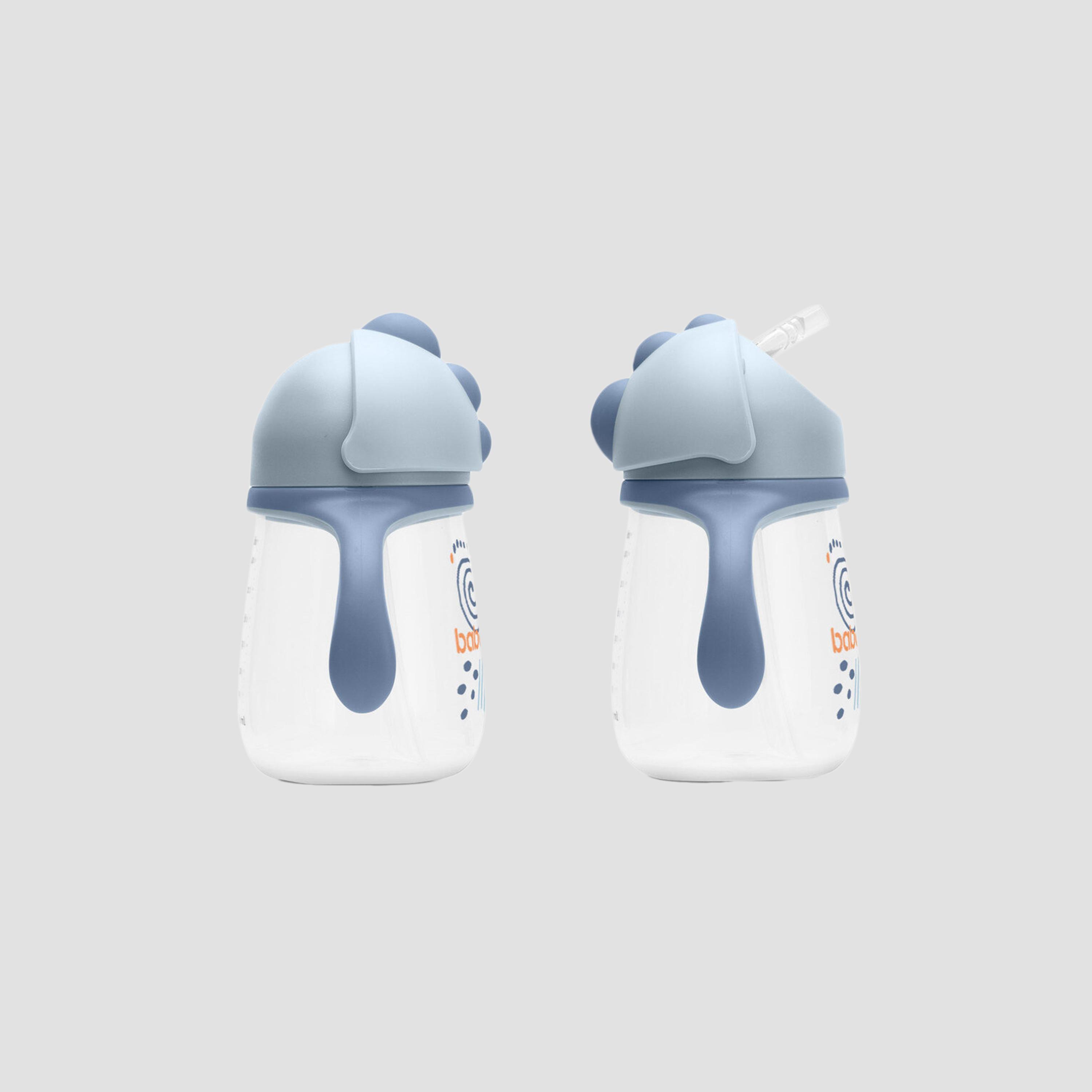 Baboo Sippy Cup with Silicone Straw - Blue Haze - 260 ml - 9 Months+-baby-feeding-mealtimeessentials-image-4