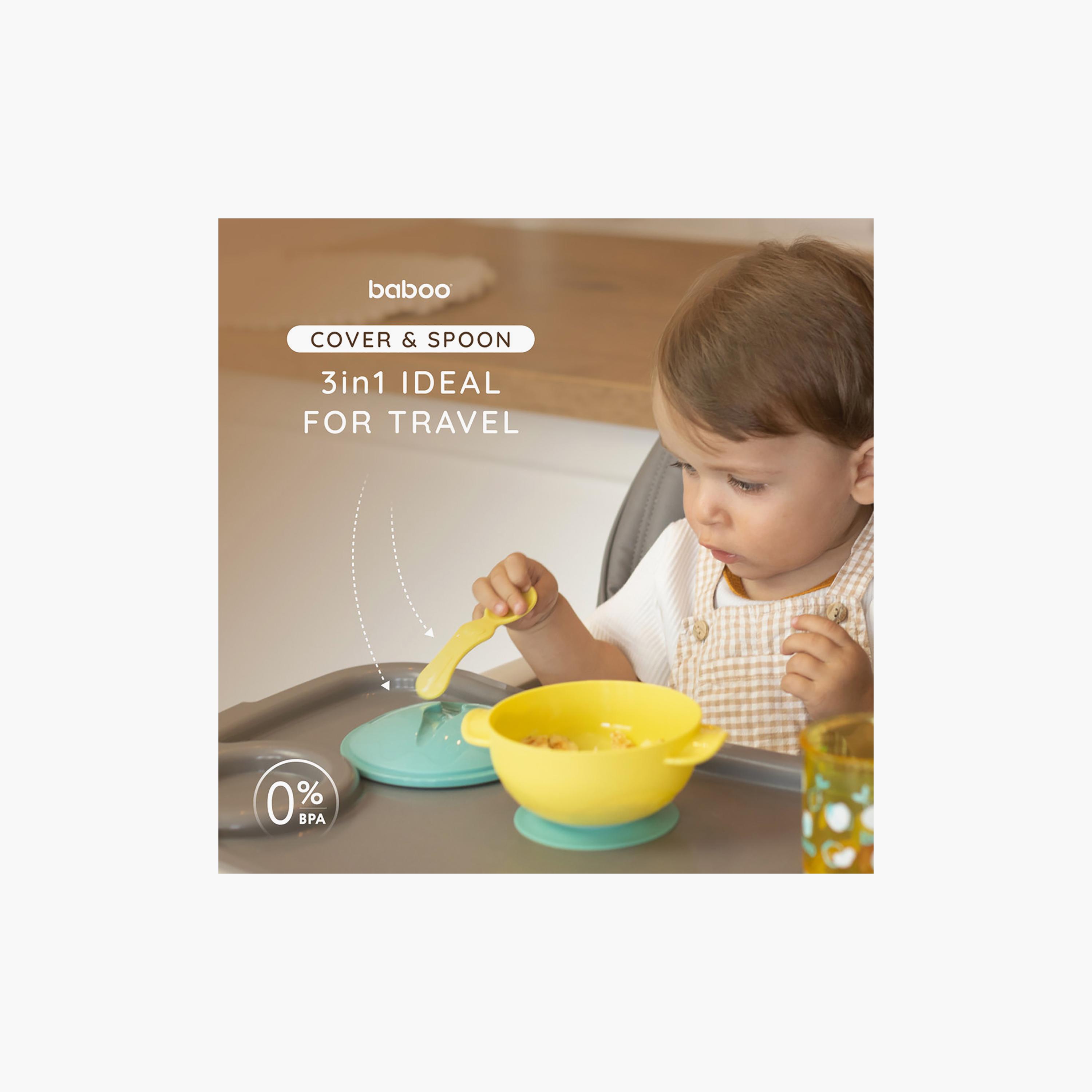Baboo Feeding Bowl with Suction Base & Spoon Set - 6 Months+-baby-feeding-mealtimeessentials-image-7