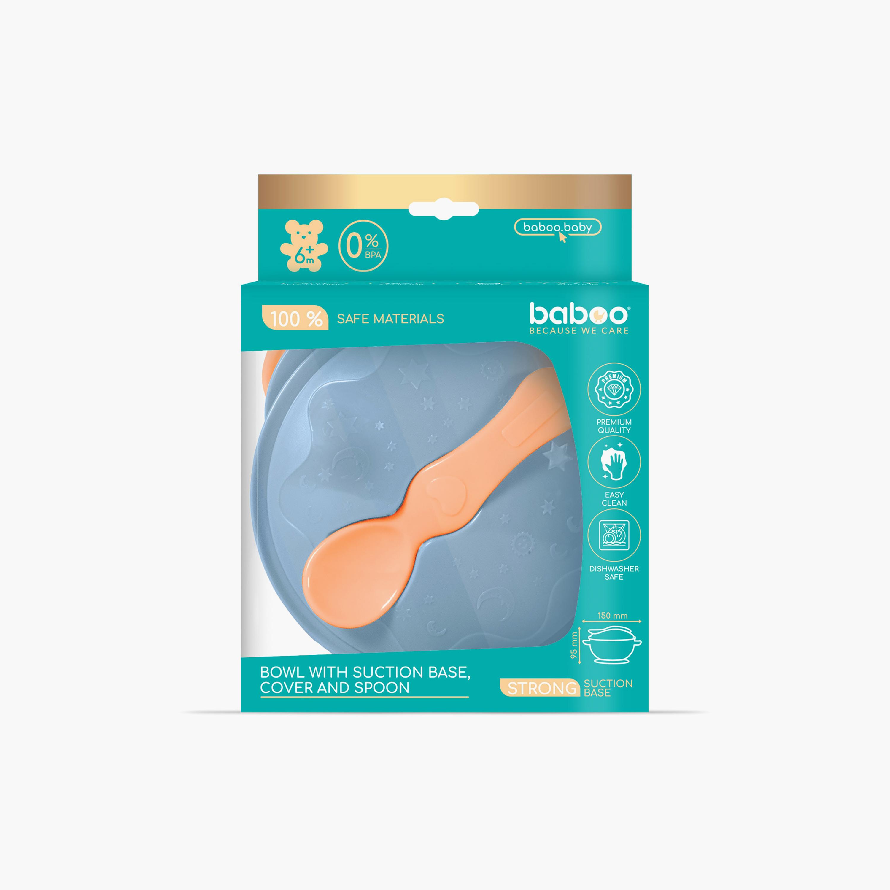 Baboo Feeding Bowl with Suction Base & Spoon Set - 6 Months+-baby-feeding-mealtimeessentials-image-5