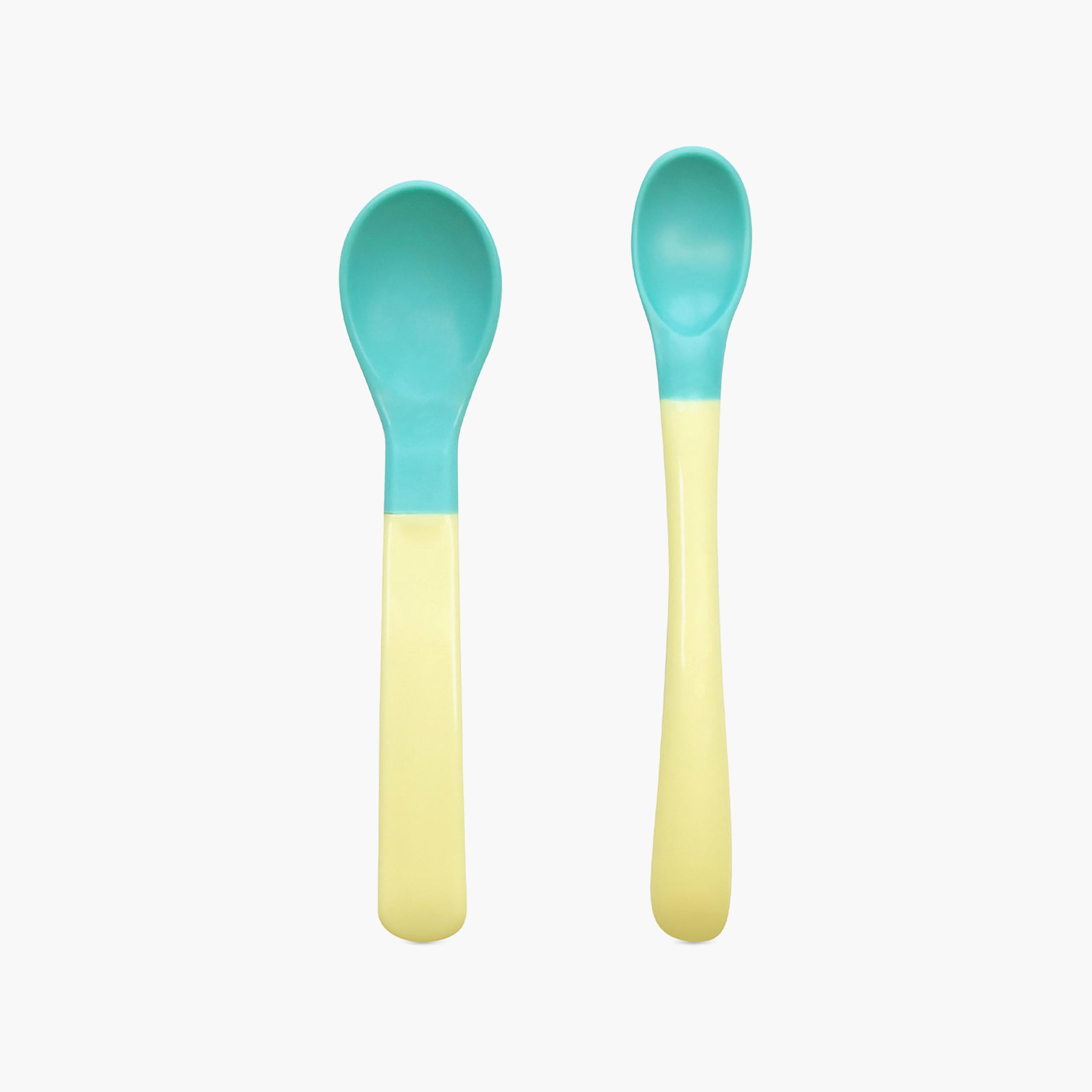 Baboo 2-Piece Soft-Tip Silicone Weaning Spoons - 4 Months+-baby-feeding-mealtimeessentials-image-1