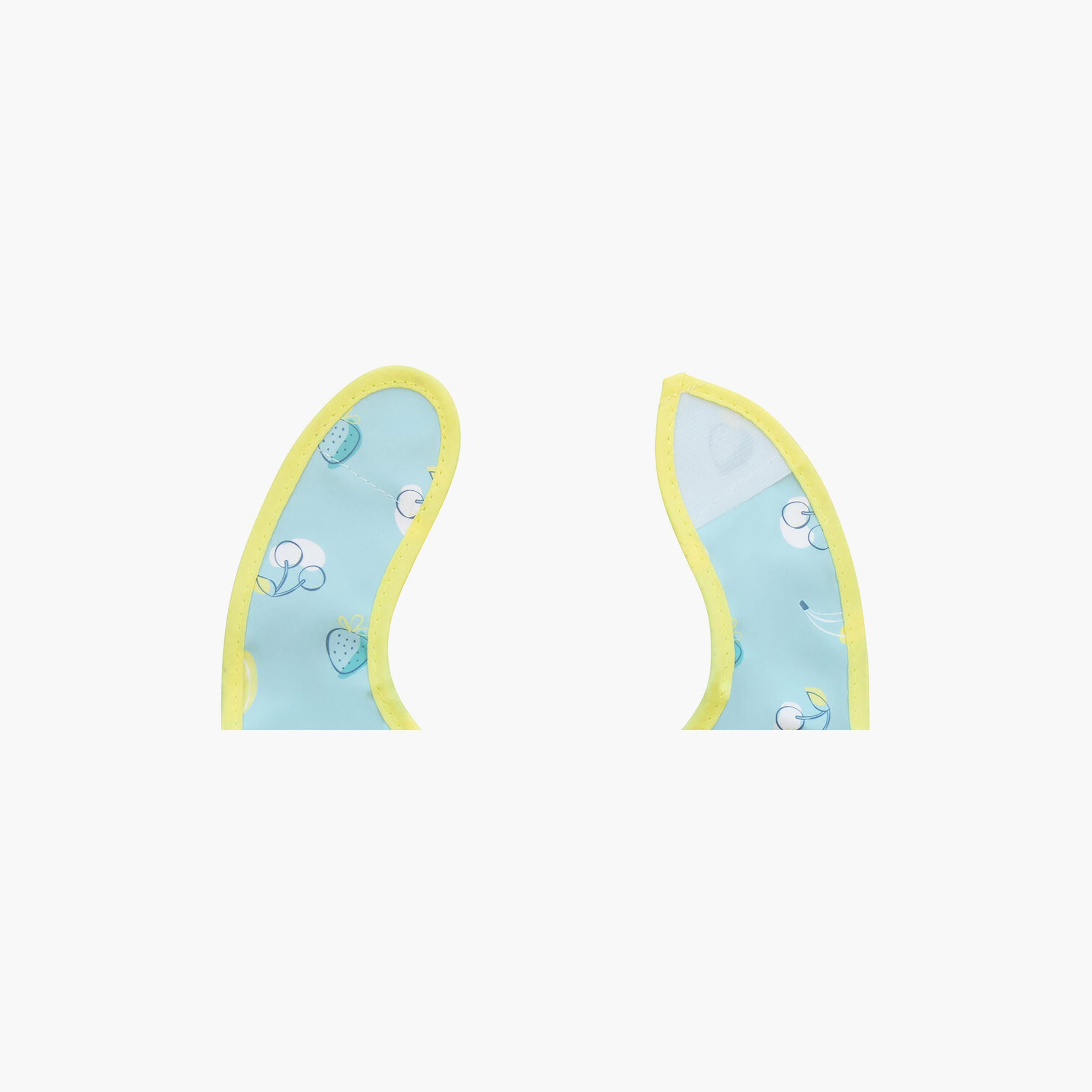 Baboo 3-Piece Double Layer Waterproof Bib Set - Lagoon Fiesta - 0 Months+-baby-feeding-bibs-image-5