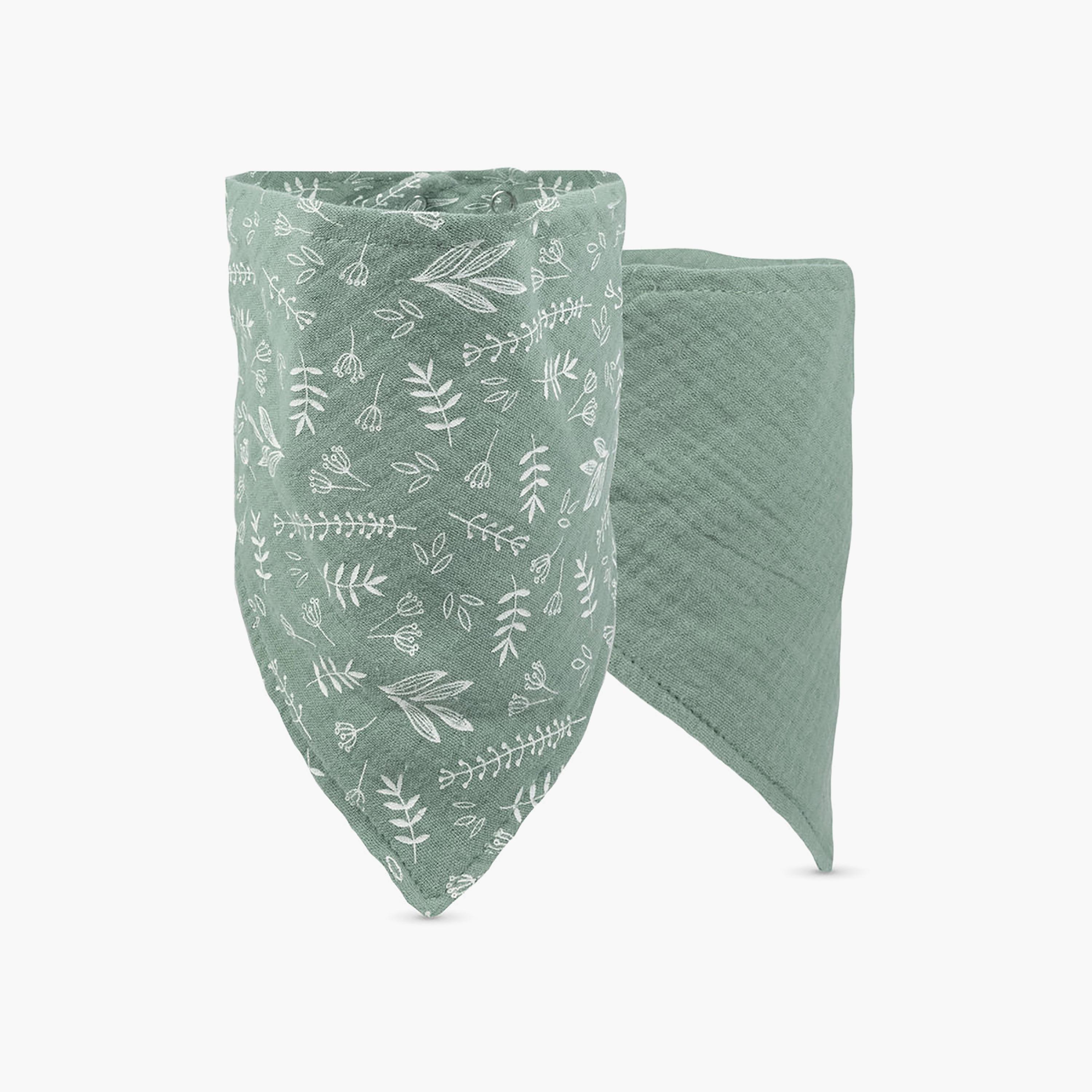 Baboo 2-Piece Double Layer Muslin Bandana Bib Set - Peachy Keen - 0 Months+-baby-feeding-bibs-image-2