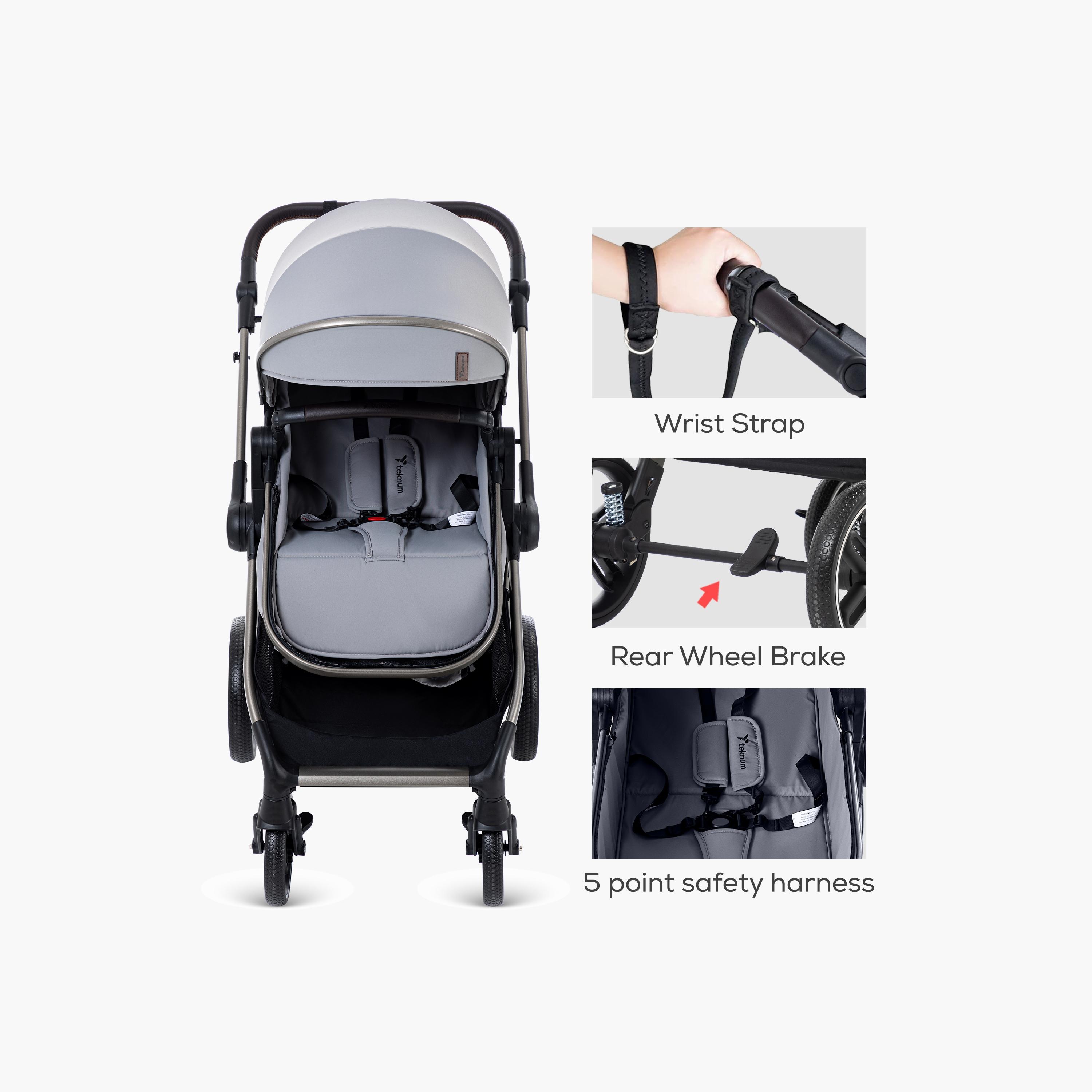 Teknum 3-In-1 Travel Prime Stroller-baby-gear-strollersandprams-strollers-image-3