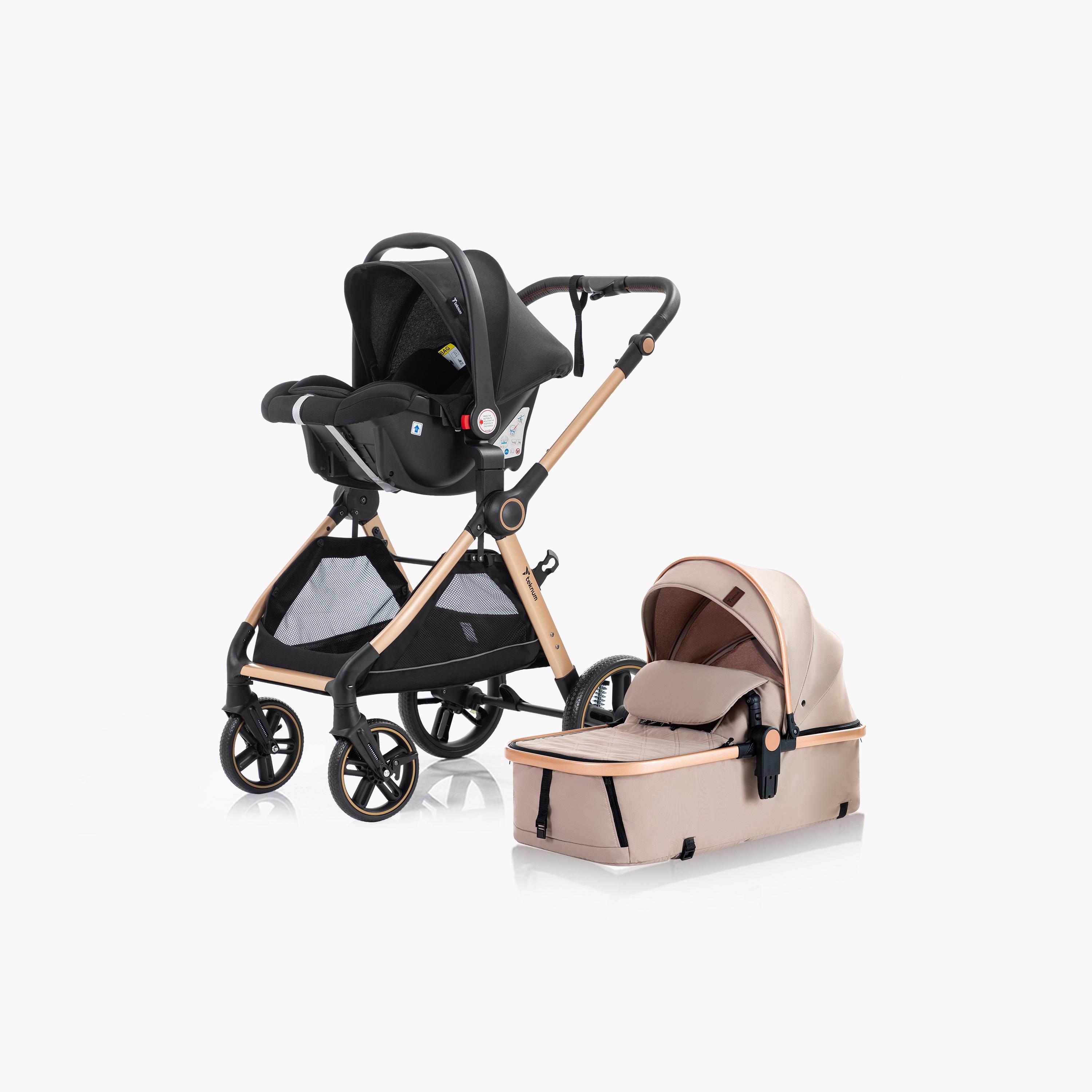 Teknum Travel System with 3-In-1 Prime Stroller, Adaptor & Infant Car Seat-baby-gear-strollersandprams-travelsystems-image-2