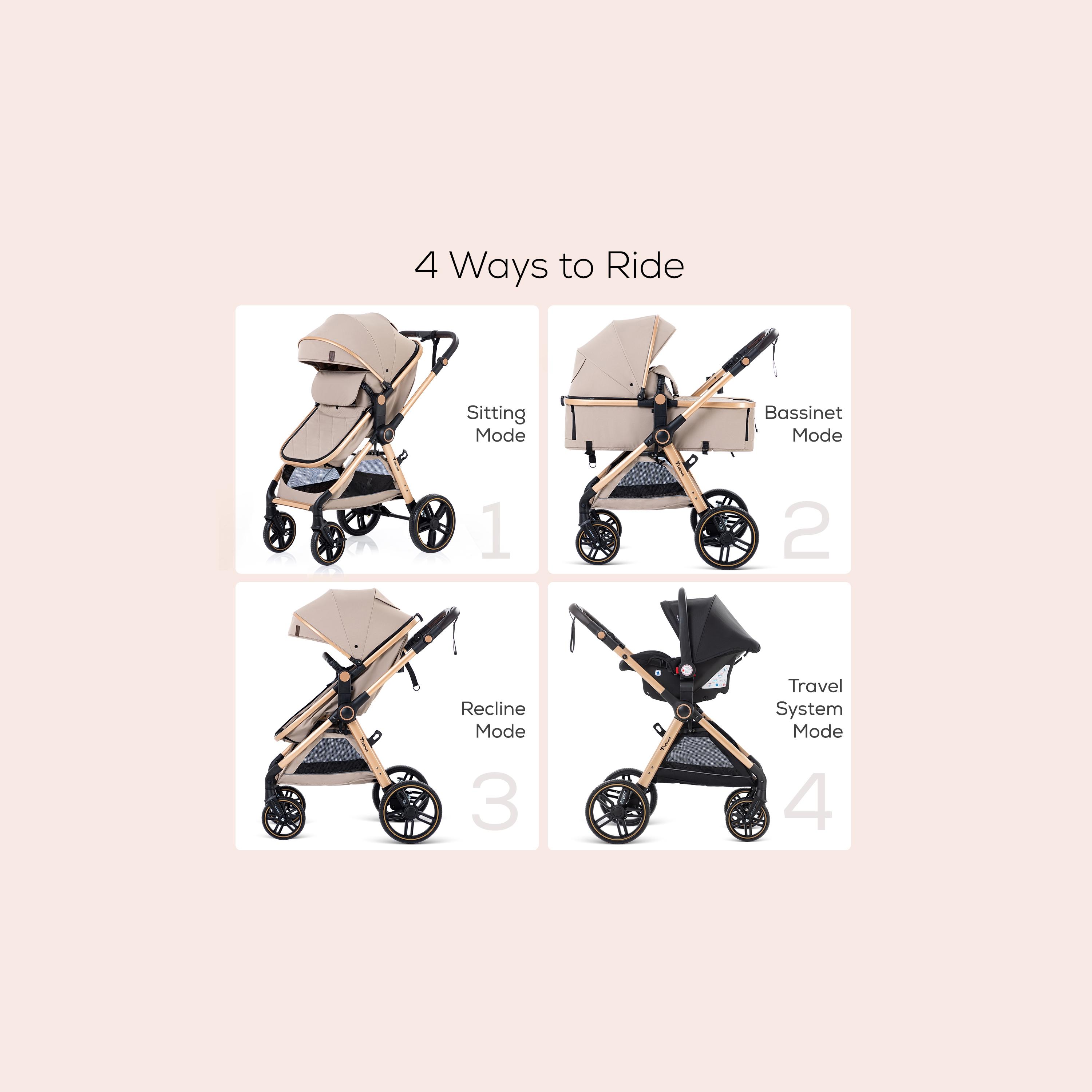 Teknum Travel System with 3-In-1 Prime Stroller, Adaptor & Infant Car Seat-baby-gear-strollersandprams-travelsystems-image-6