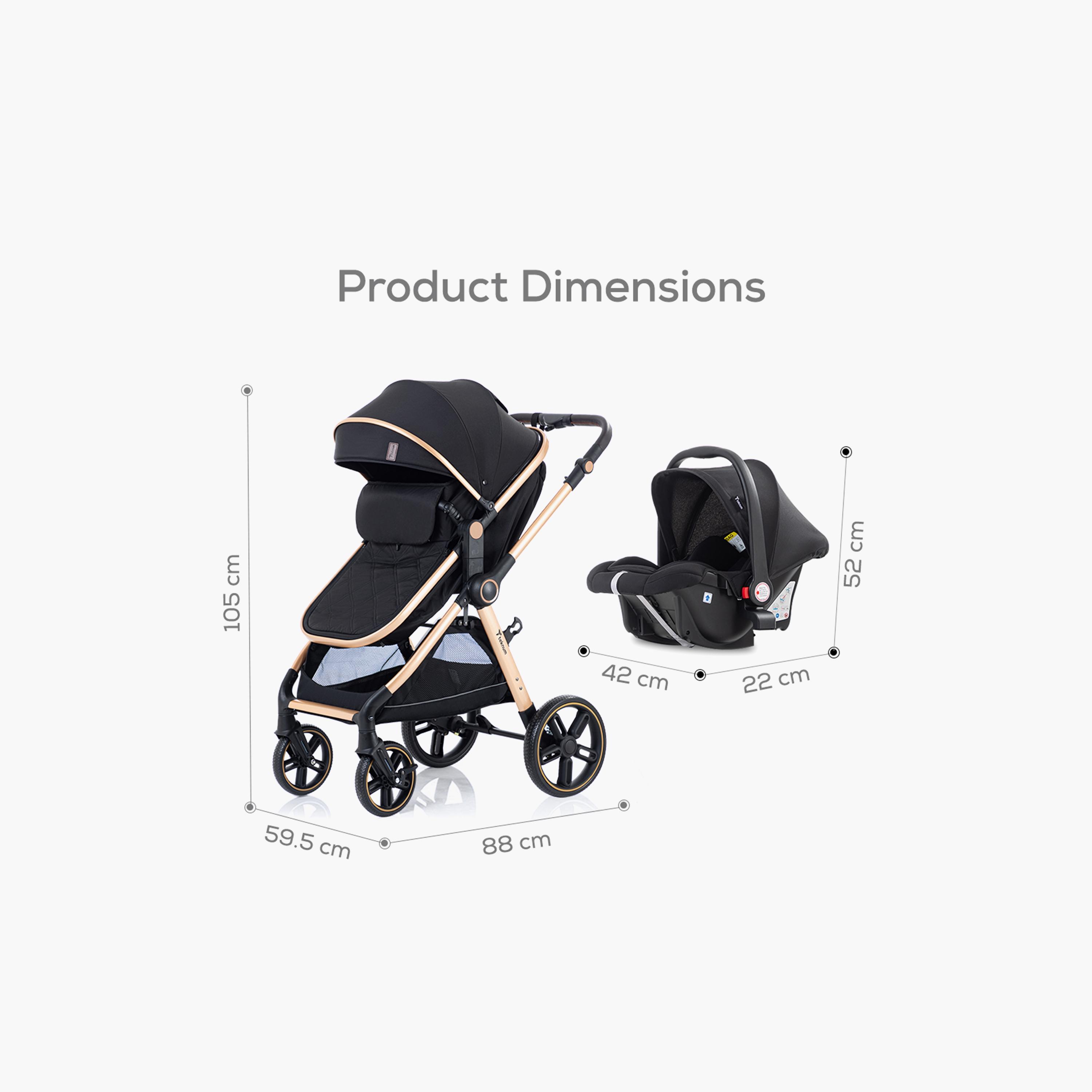 Teknum Travel System with 3-In-1 Prime Stroller, Adaptor & Infant Car Seat-baby-gear-strollersandprams-travelsystems-image-17
