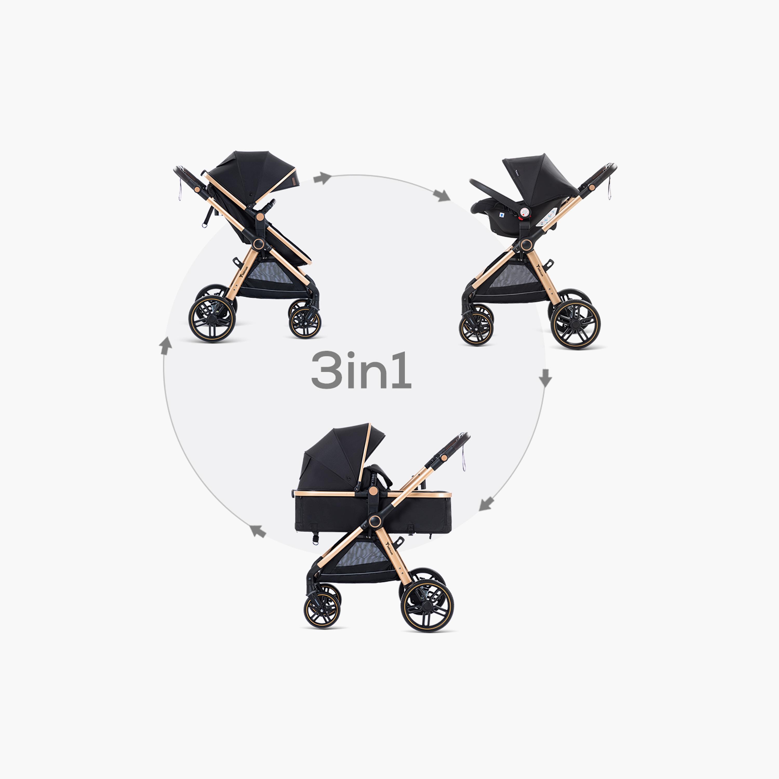 Teknum Travel System with 3-In-1 Prime Stroller, Adaptor & Infant Car Seat-baby-gear-strollersandprams-travelsystems-image-4