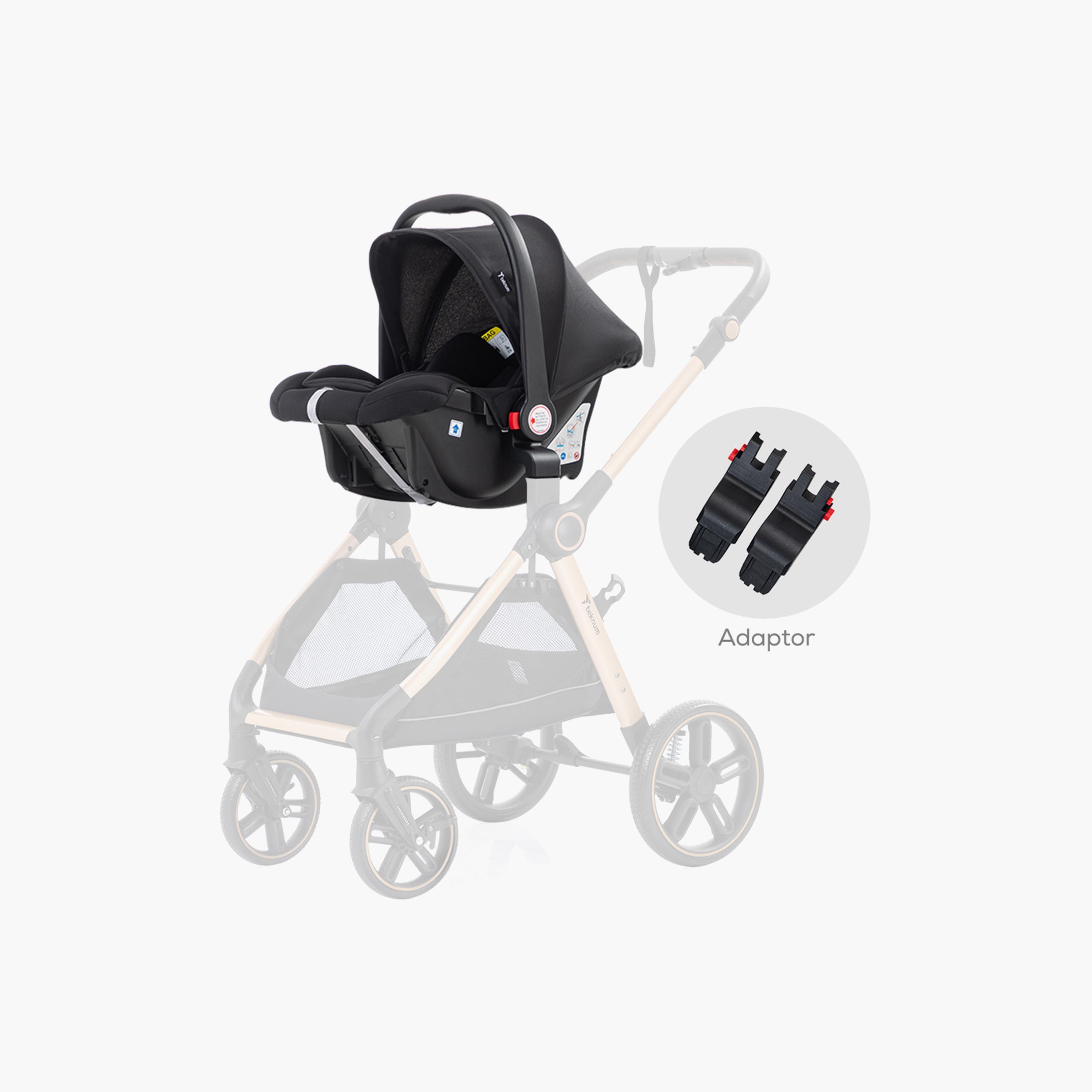 Teknum Travel System with 3-In-1 Prime Stroller, Adaptor & Infant Car Seat-baby-gear-strollersandprams-travelsystems-image-9