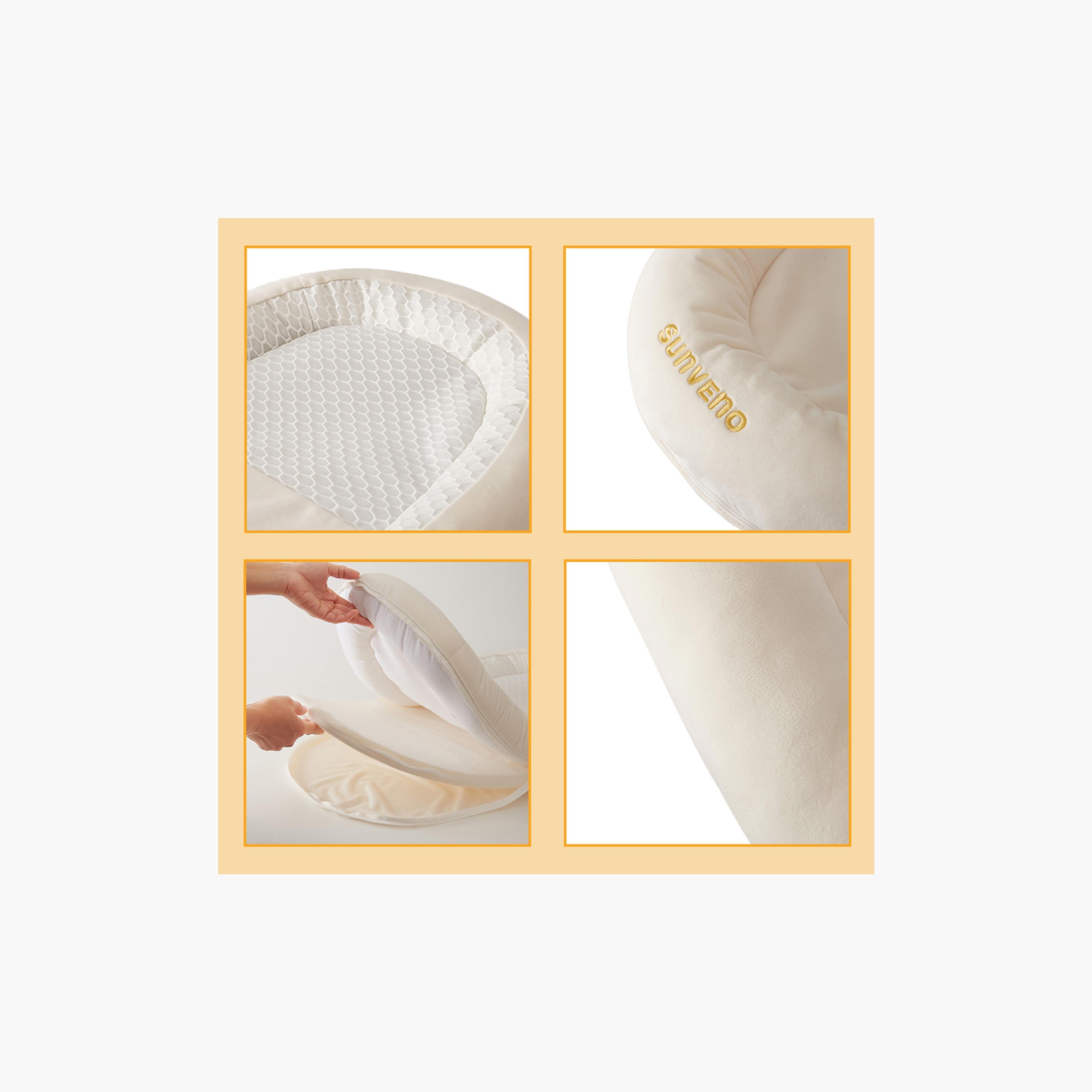 Sunveno Newborn Baby Bed - White - 0-8 Months-baby-bathandcare-bathtubs-image-4