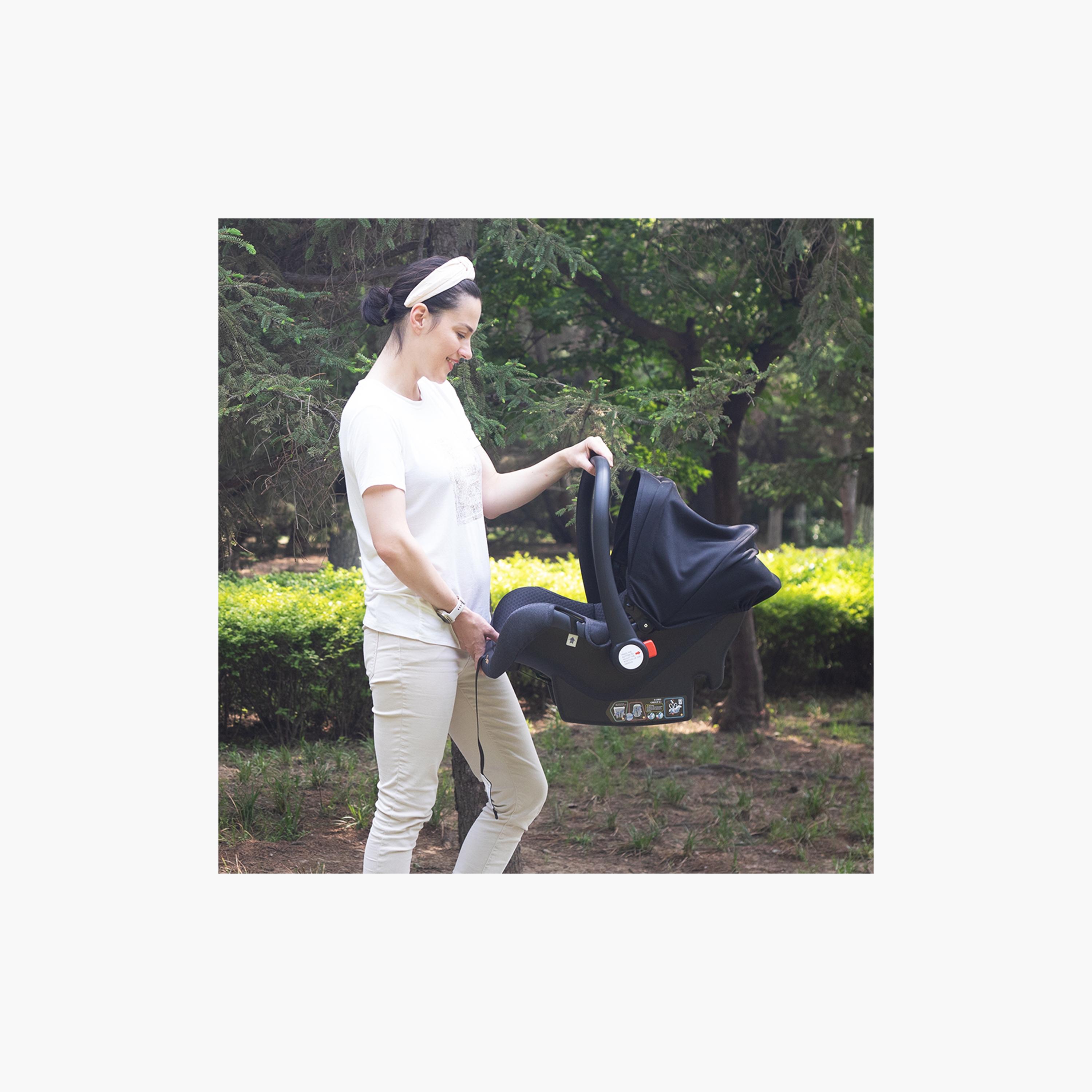 نظام سترول-1 للسفر مع عربة أطفال ومقعد سيارة قابلين للعكس من تيكنوم - ذهبي-baby-gear-strollersandprams-travelsystems-image-9