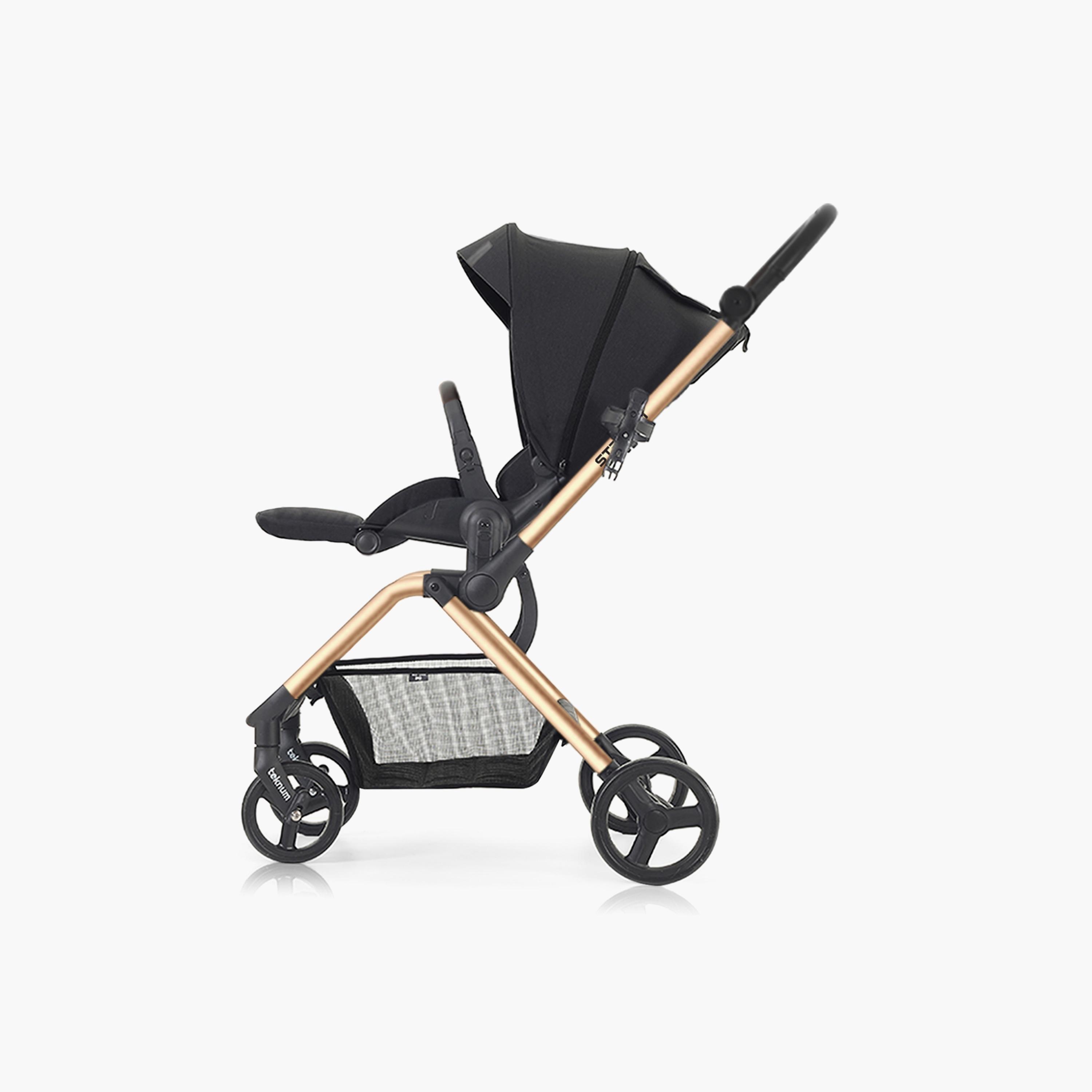 نظام سترول-1 للسفر مع عربة أطفال ومقعد سيارة قابلين للعكس من تيكنوم - ذهبي-baby-gear-strollersandprams-travelsystems-image-7