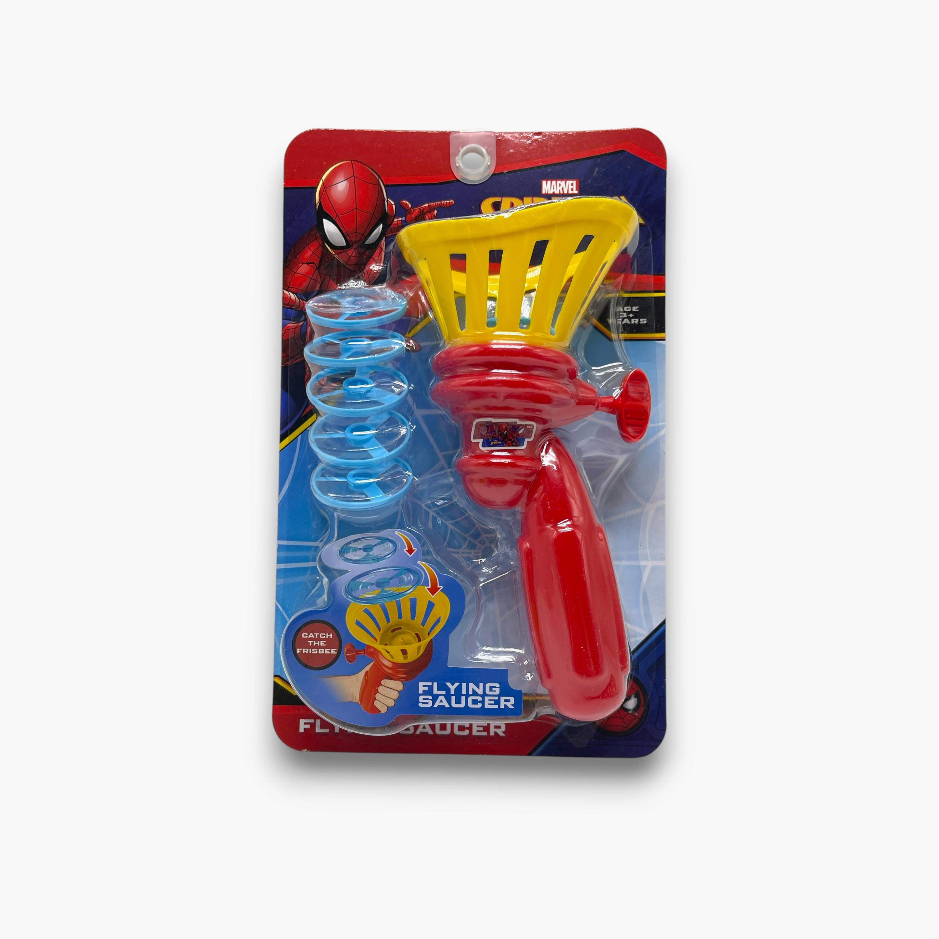 Marvel Flying Saucer Shooter, Disc Shooter & Paddle Ball Set - Spider-Man-toys-outdoor-activity-image-3
