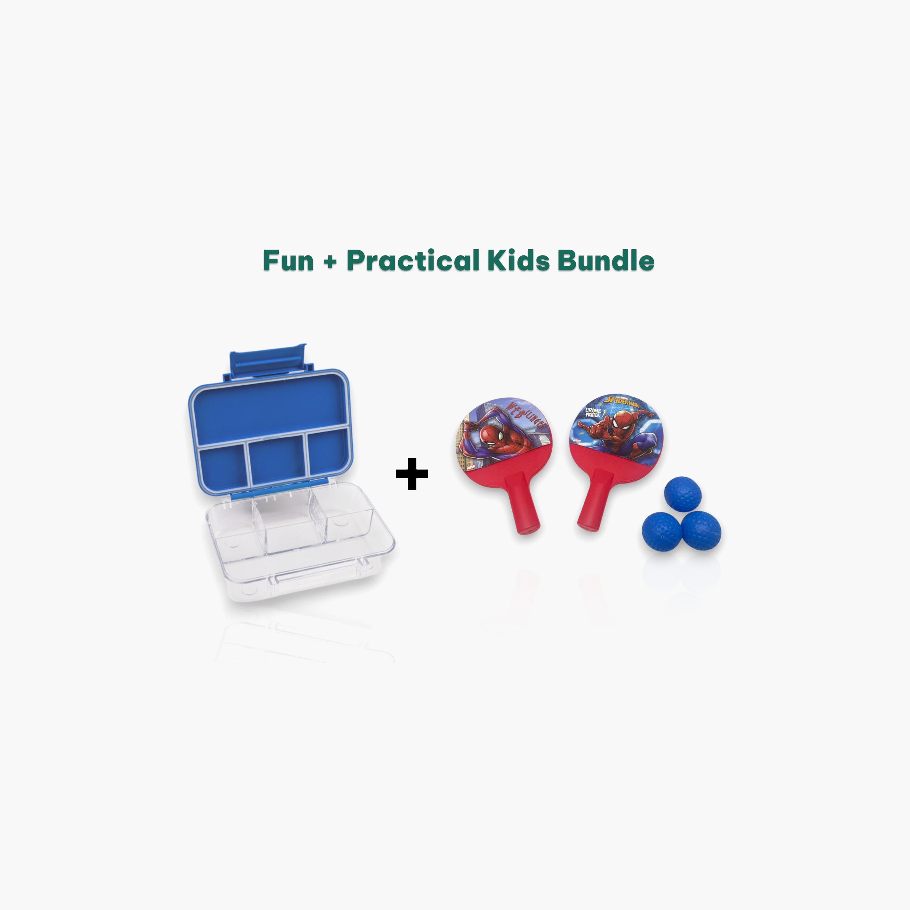 Marvel Tritan Bento Lunch Box & Marvel Spider-Man Paddle Ball Set-school-lunchessentials-lunchboxes-image-3