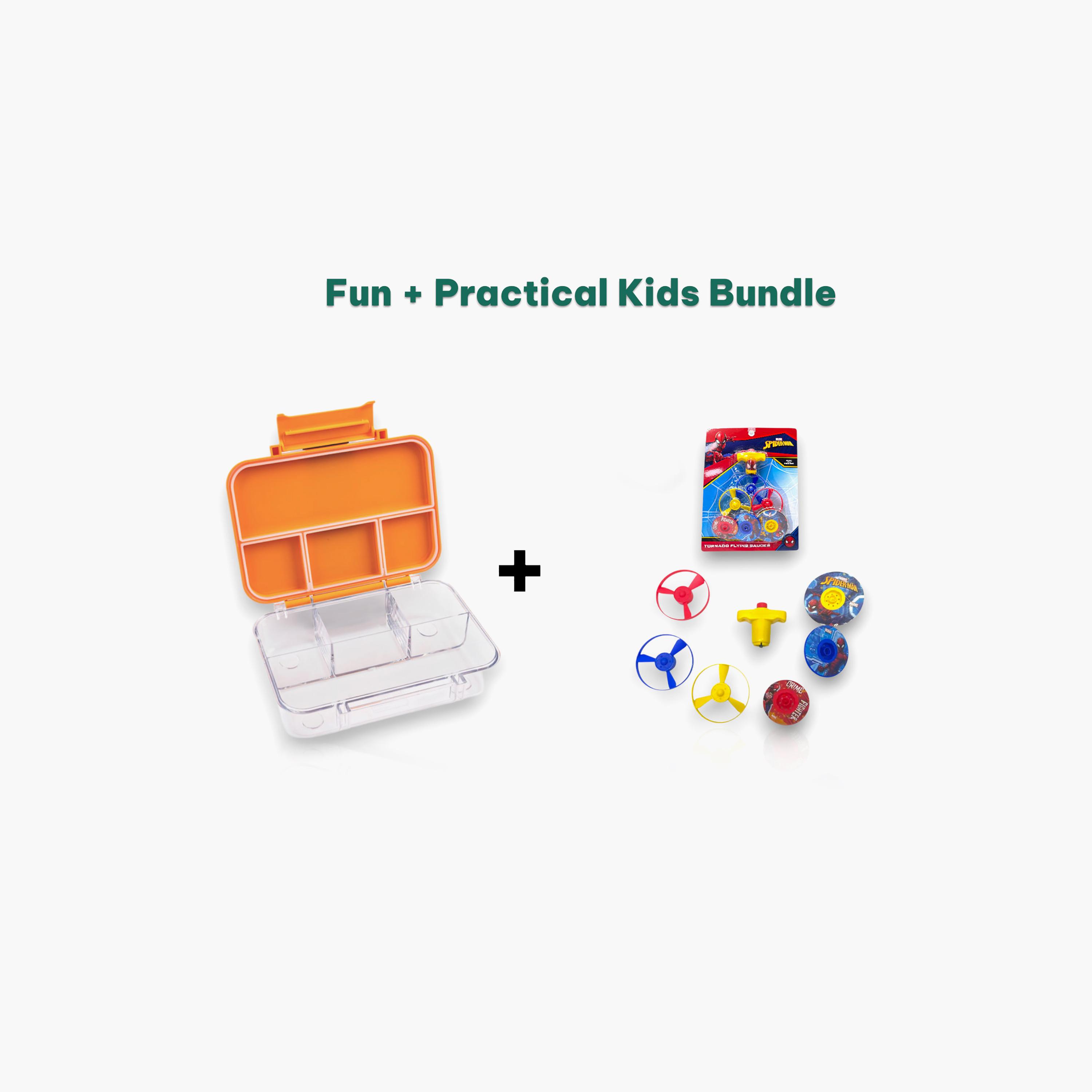 Marvel Tritan Bento Lunch Box - 585 ml & Marvel Spider-Man Tornado Flying Saucer Set-school-lunchessentials-lunchboxes-image-3