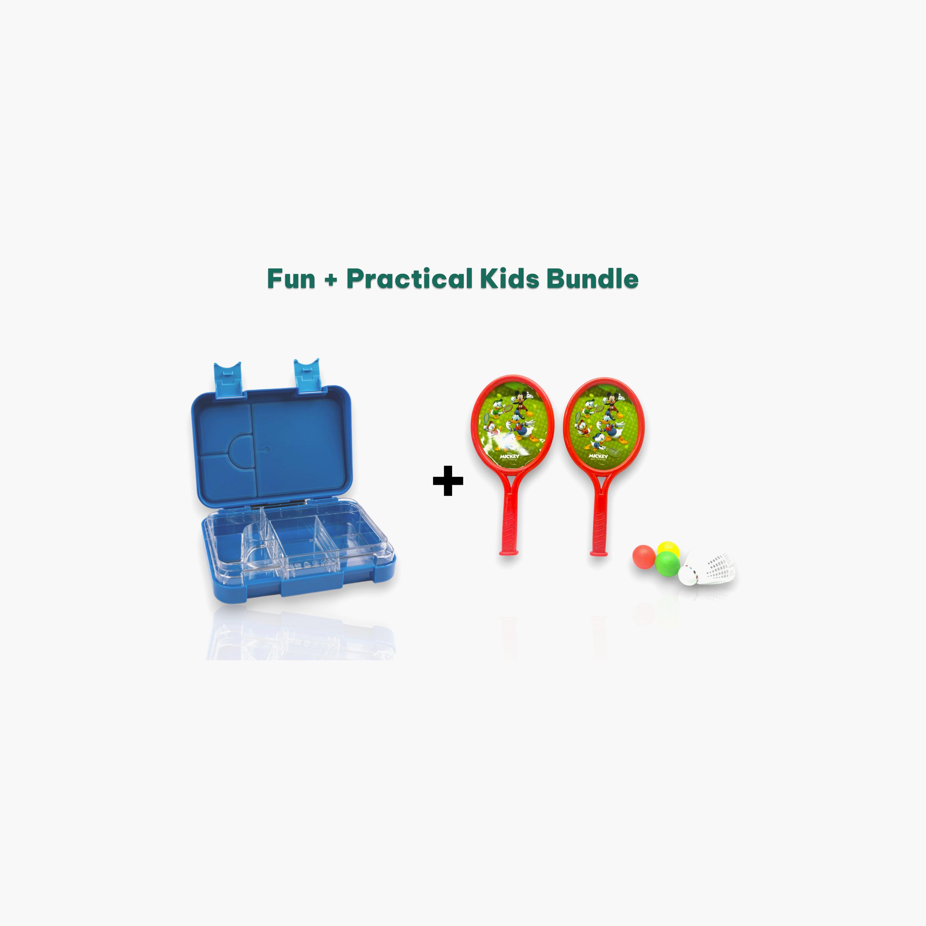 Disney Bento Lunch Box & Disney Mickey Mouse Racket Set-school-lunchessentials-lunchboxes-image-4