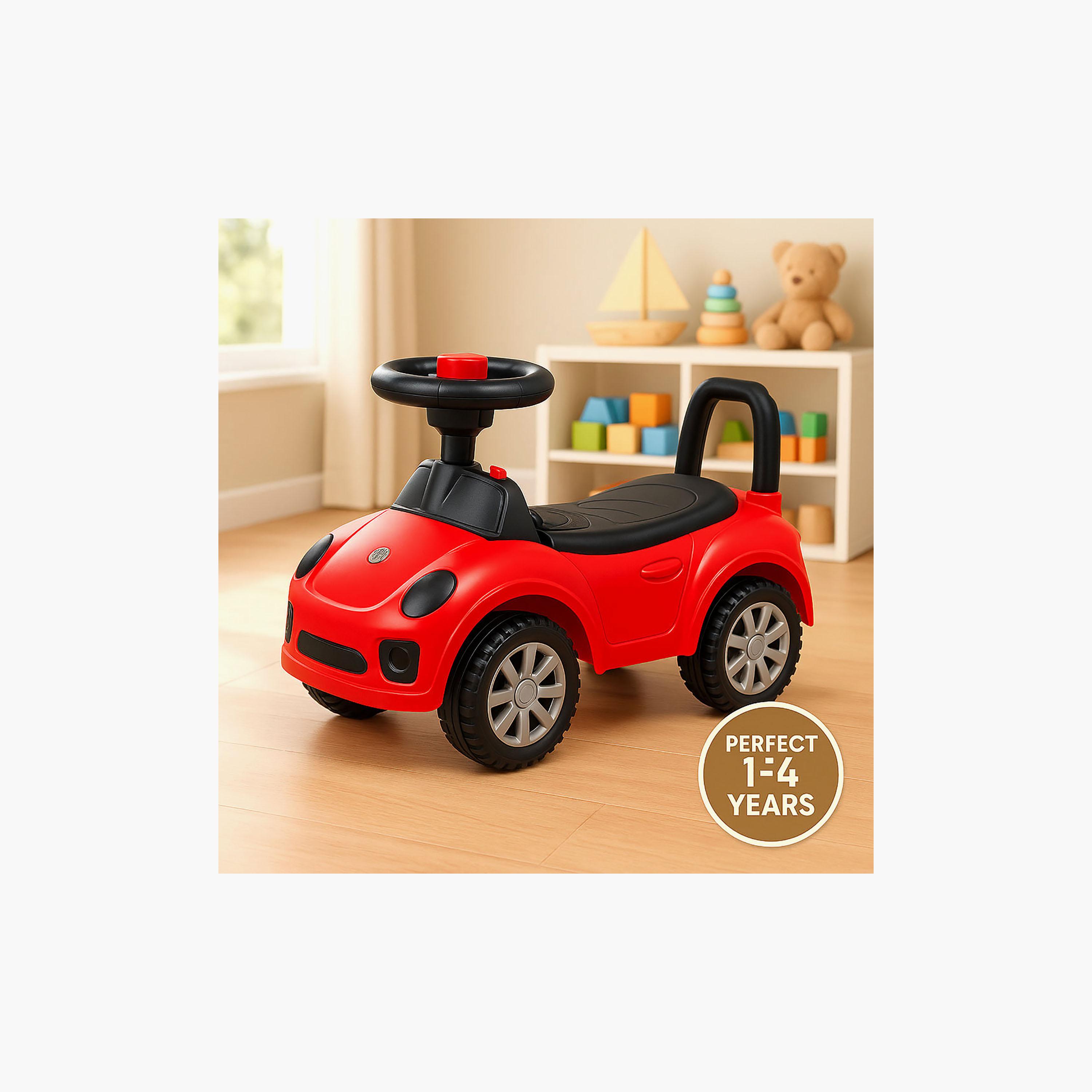 Starmarz Mini Rider Push Car with Light & Music - 1-5 Years - Red-toys-outdoor-bikesandrideons-manualrideons-image-2