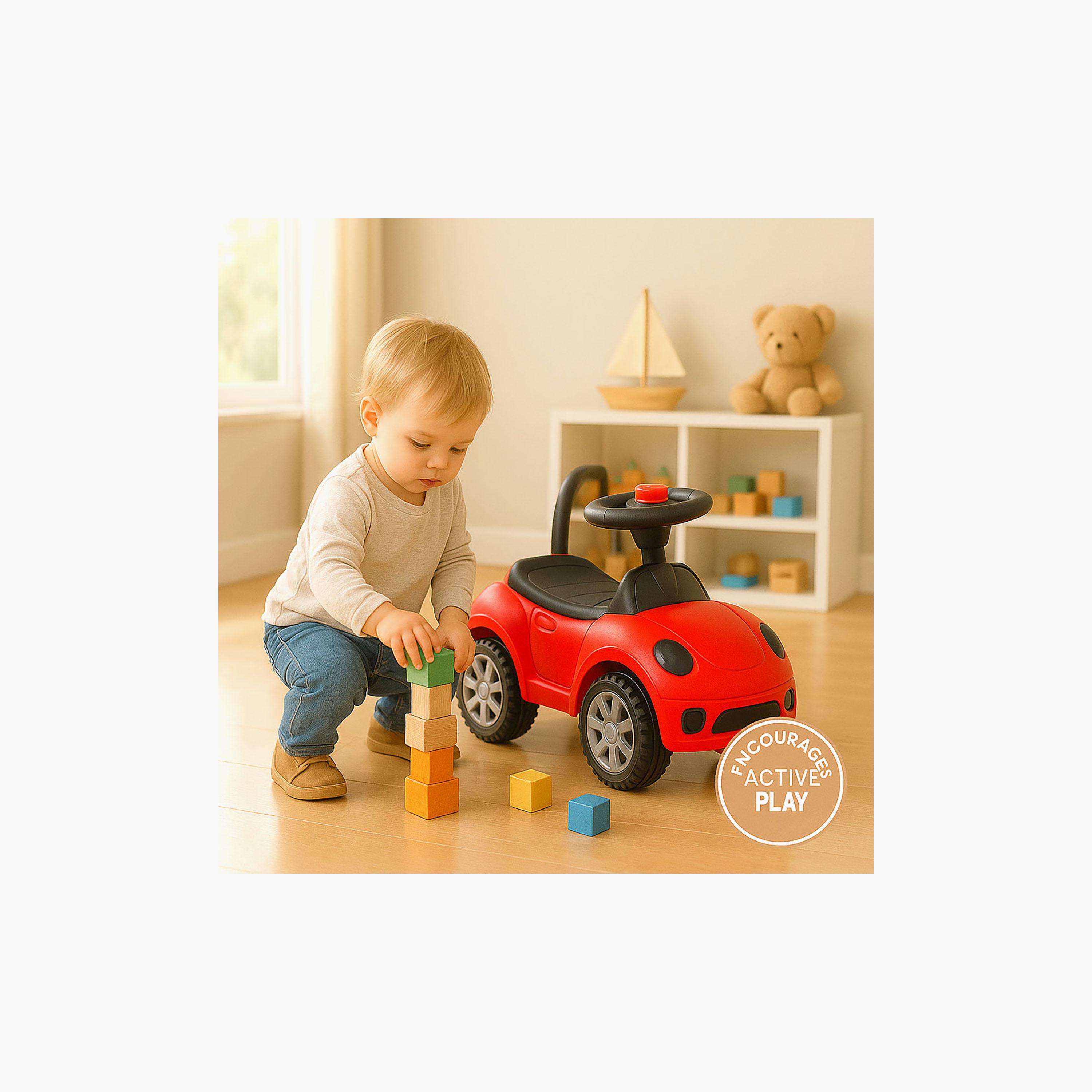Starmarz Mini Rider Push Car with Light & Music - 1-5 Years - Red-toys-outdoor-bikesandrideons-manualrideons-image-3