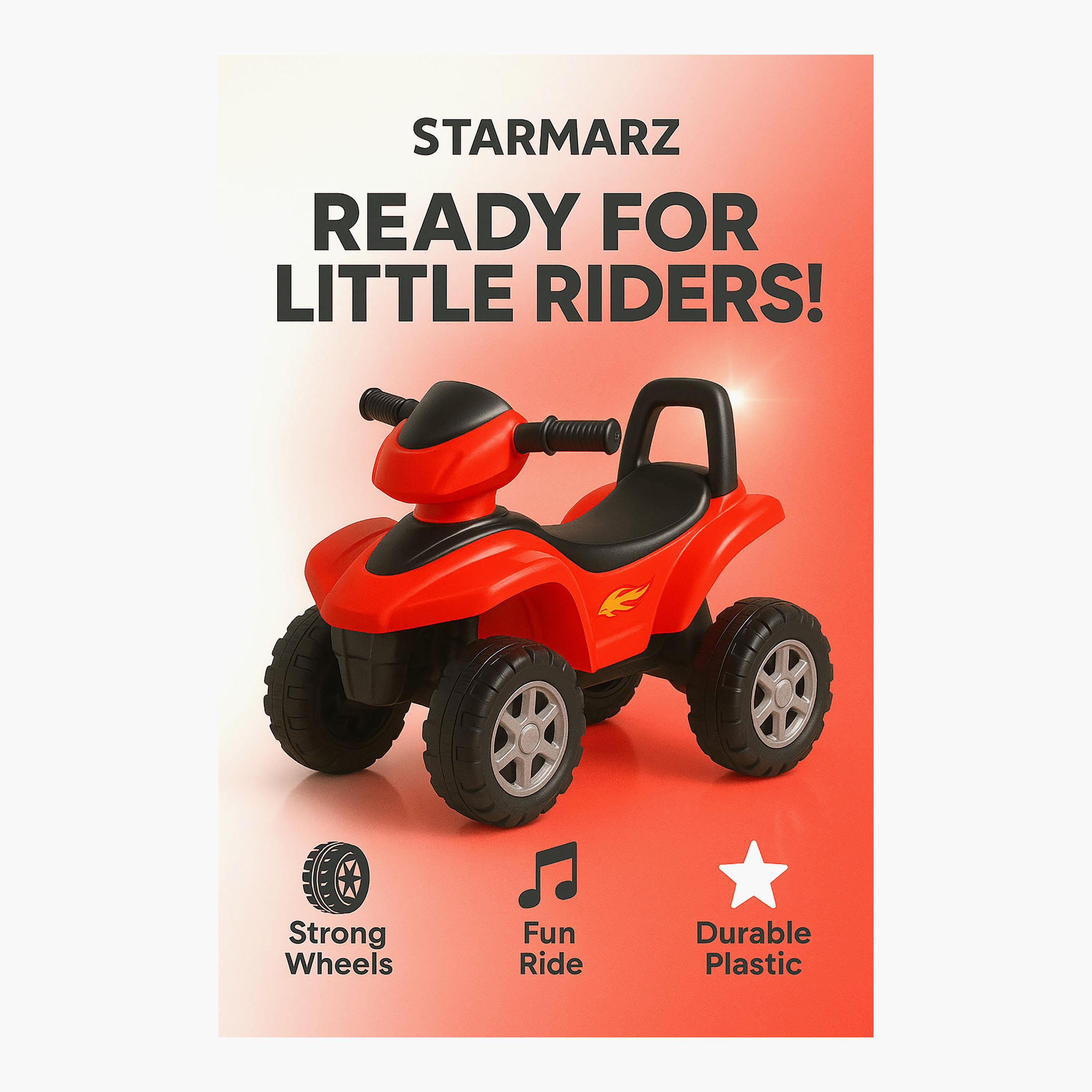 Starmarz Premium 4-Wheel Mini Quad Ride-On ATV with Steering Handle - 1-5 Years - Red-toys-outdoor-bikesandrideons-electricvehicles-image-3
