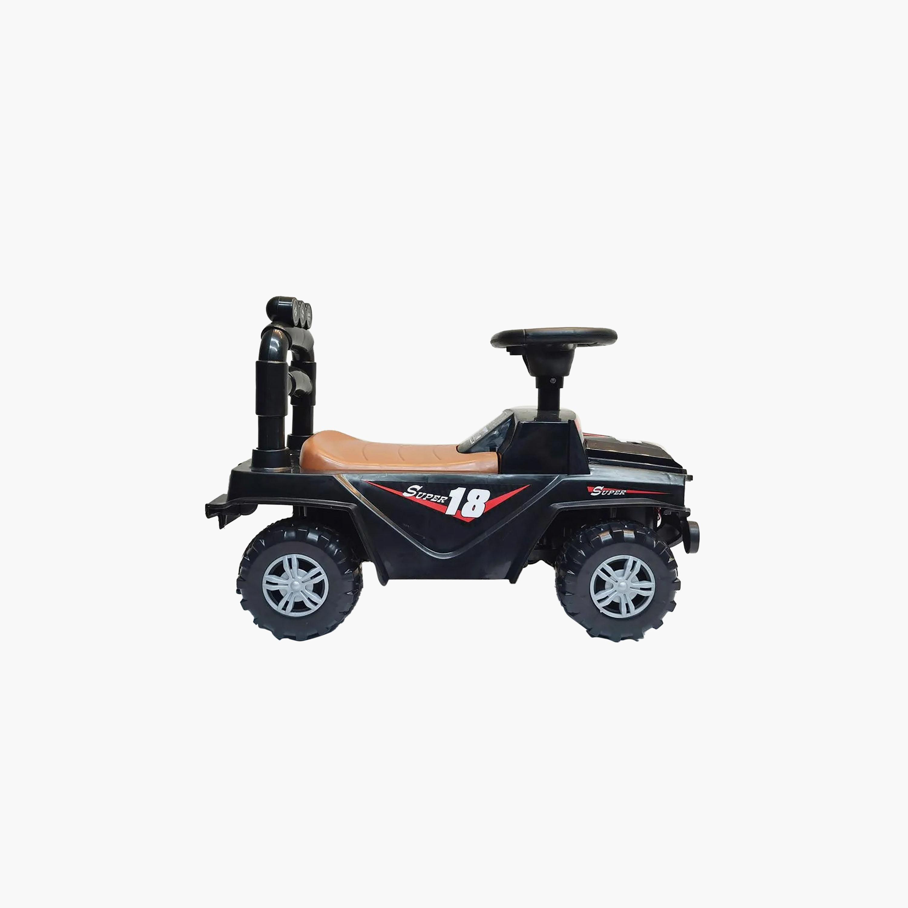 Starmarz Foot-to-Floor Super 18 Off-Road Ride-On Jeep - 1-5 Years - Black-toys-outdoor-bikesandrideons-manualrideons-image-1