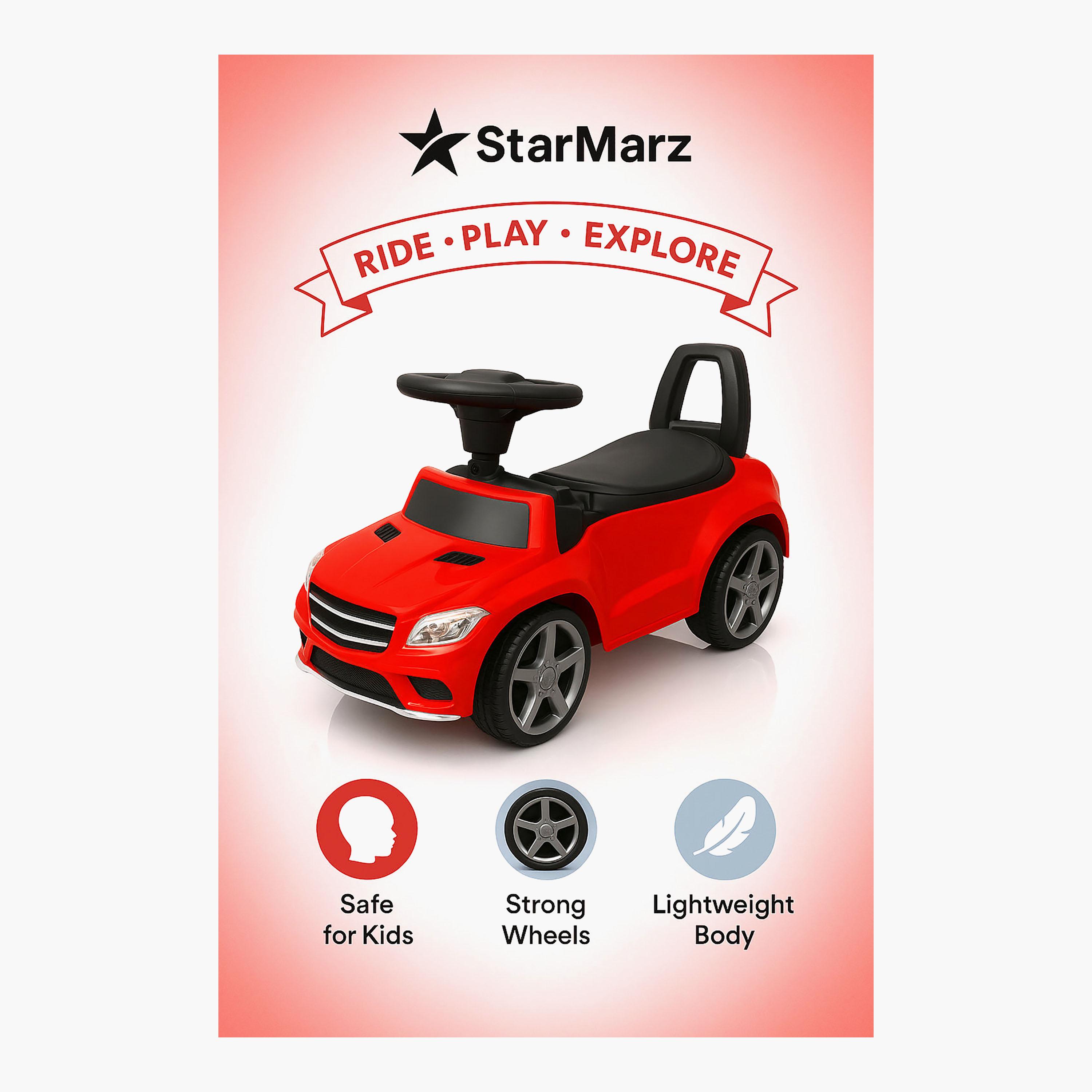 Starmarz Premium Foot-to-Floor Ride-On Push Car - 1-5 Years - Red-toys-outdoor-bikesandrideons-manualrideons-image-2