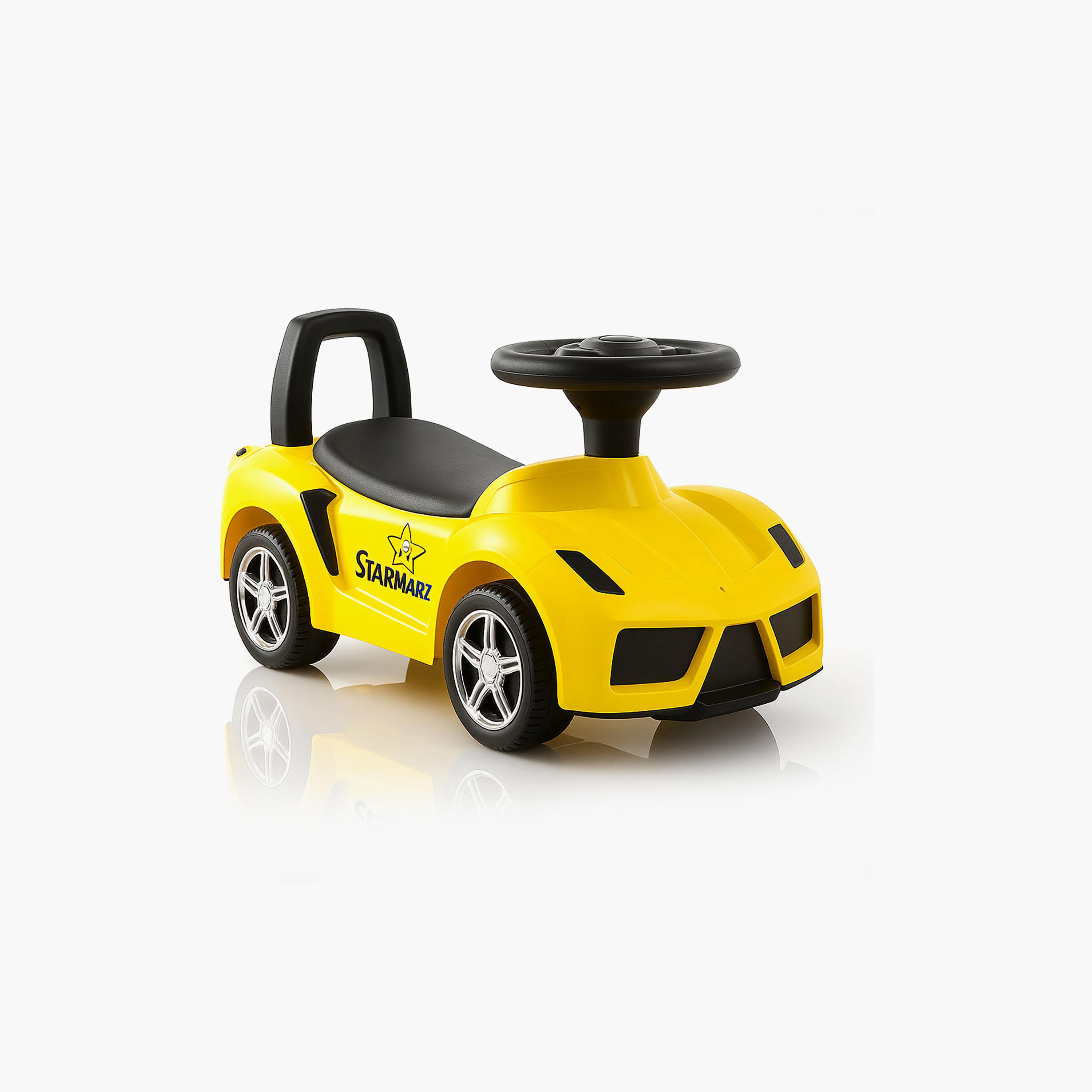 سيارة سباق رياضية للركوب بالدفع بريميوم - 1-5 سنوات - أصفر من ستارمارز-toys-outdoor-bikesandrideons-manualrideons-image-1