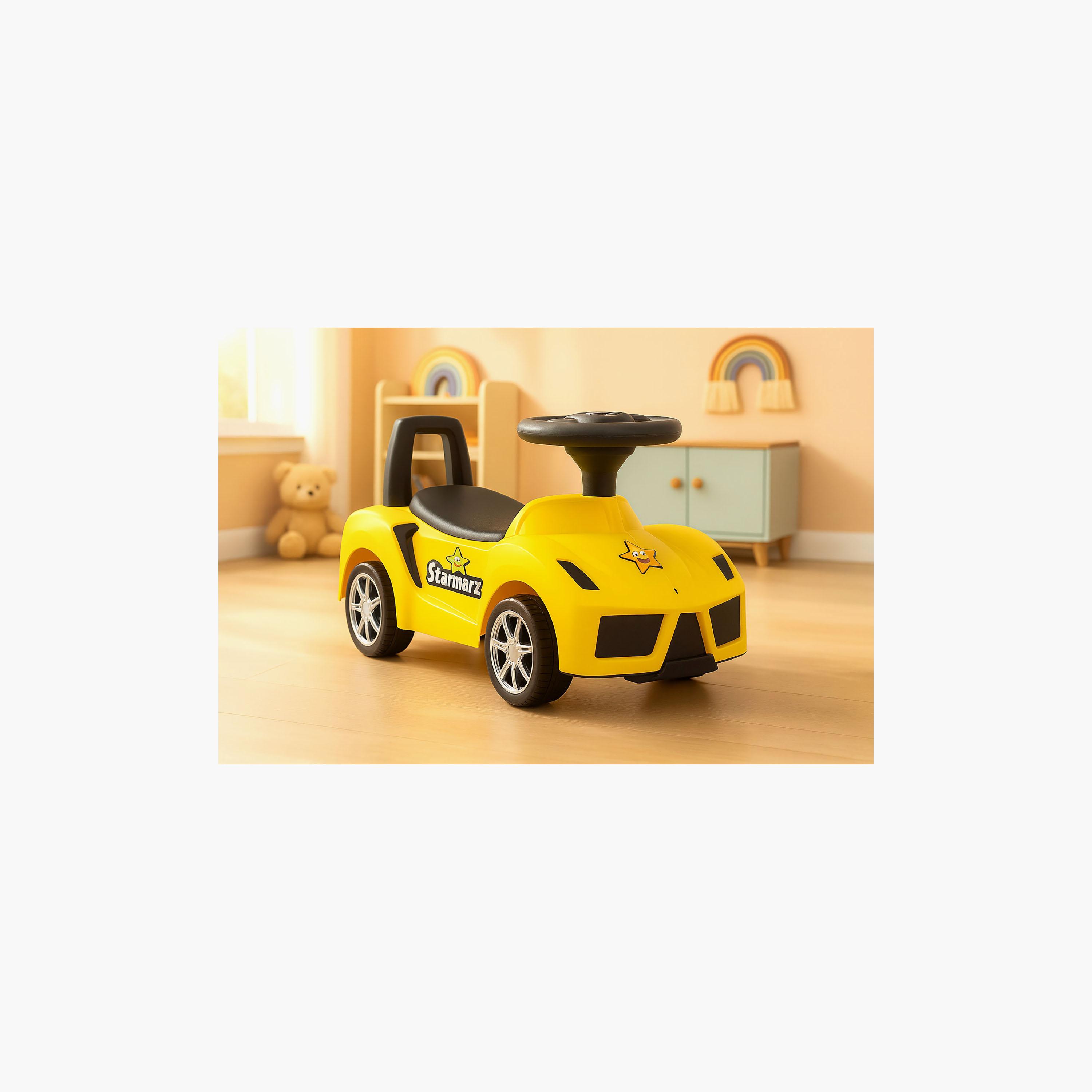 سيارة سباق رياضية للركوب بالدفع بريميوم - 1-5 سنوات - أصفر من ستارمارز-toys-outdoor-bikesandrideons-manualrideons-image-2