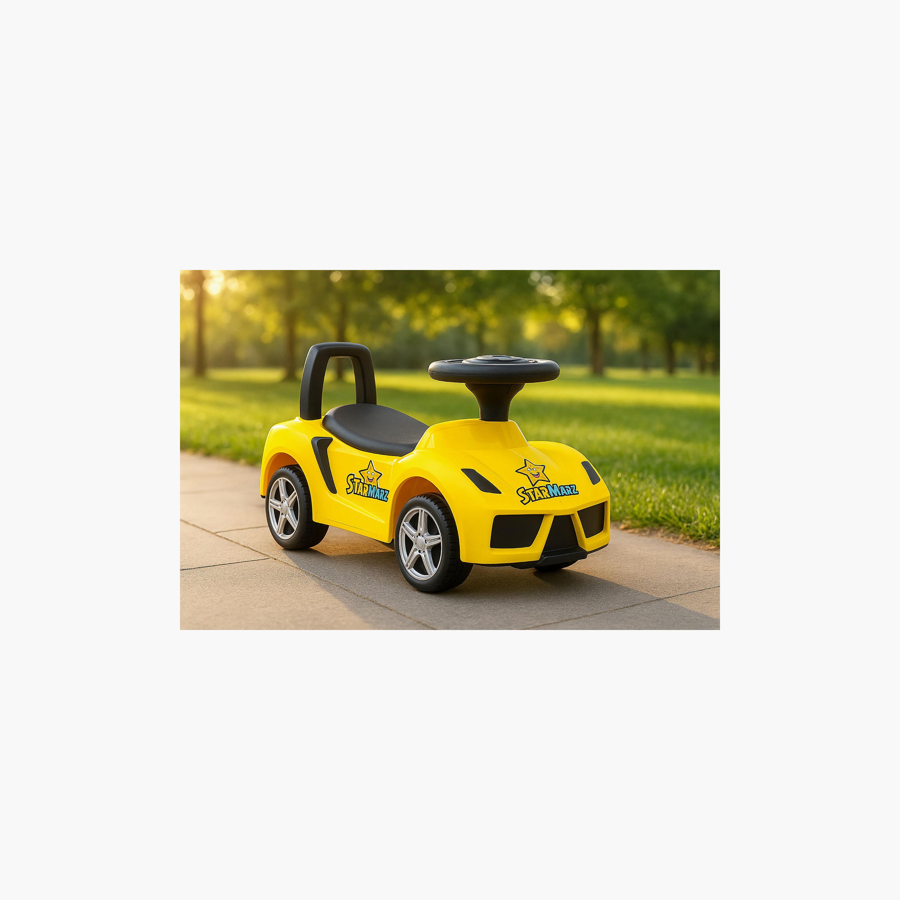 سيارة سباق رياضية للركوب بالدفع بريميوم - 1-5 سنوات - أصفر من ستارمارز-toys-outdoor-bikesandrideons-manualrideons-image-3