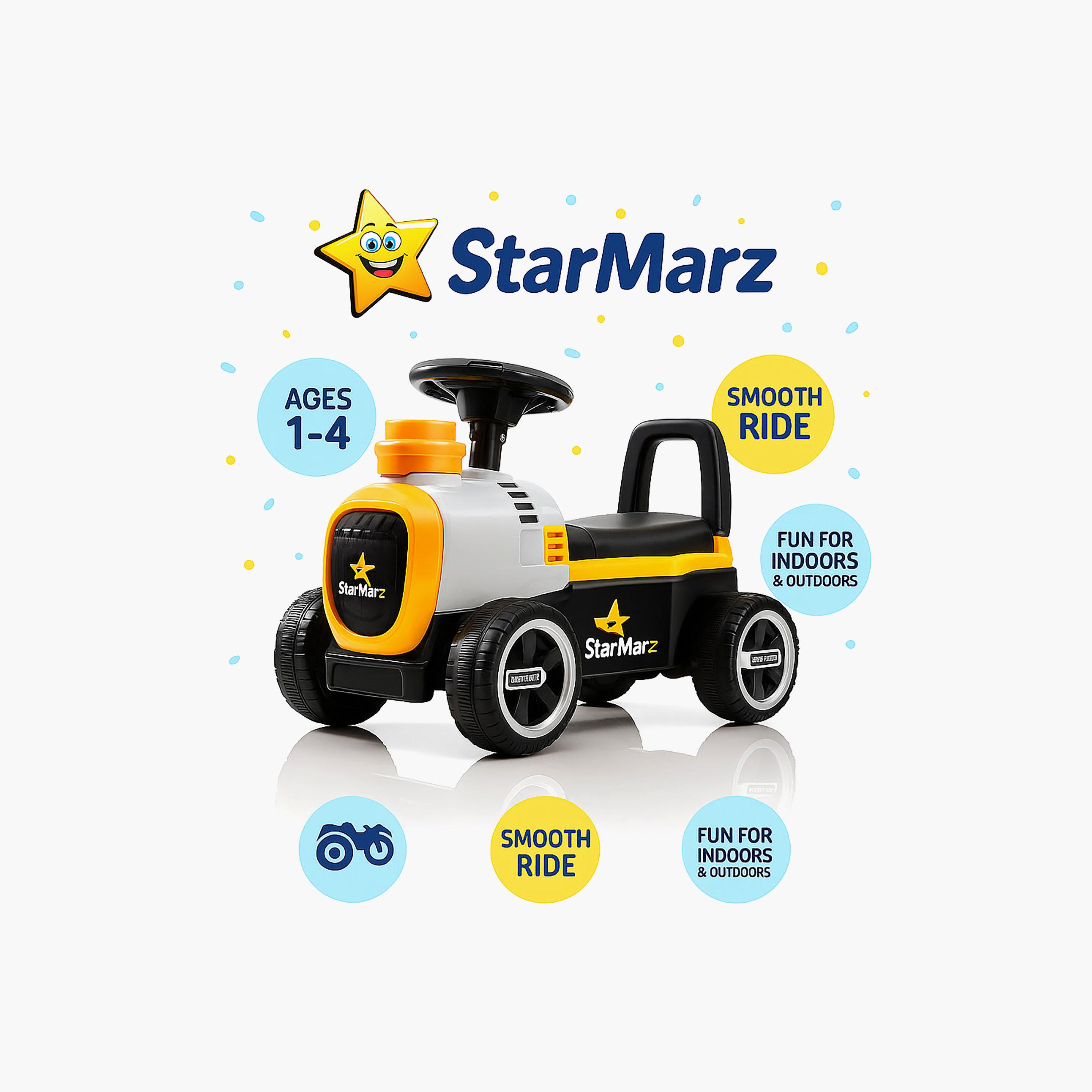 Starmarz Premium Foot-to-Floor Ride-On Tractor - 1-5 Years - Yellow & Black-toys-outdoor-bikesandrideons-manualrideons-image-2