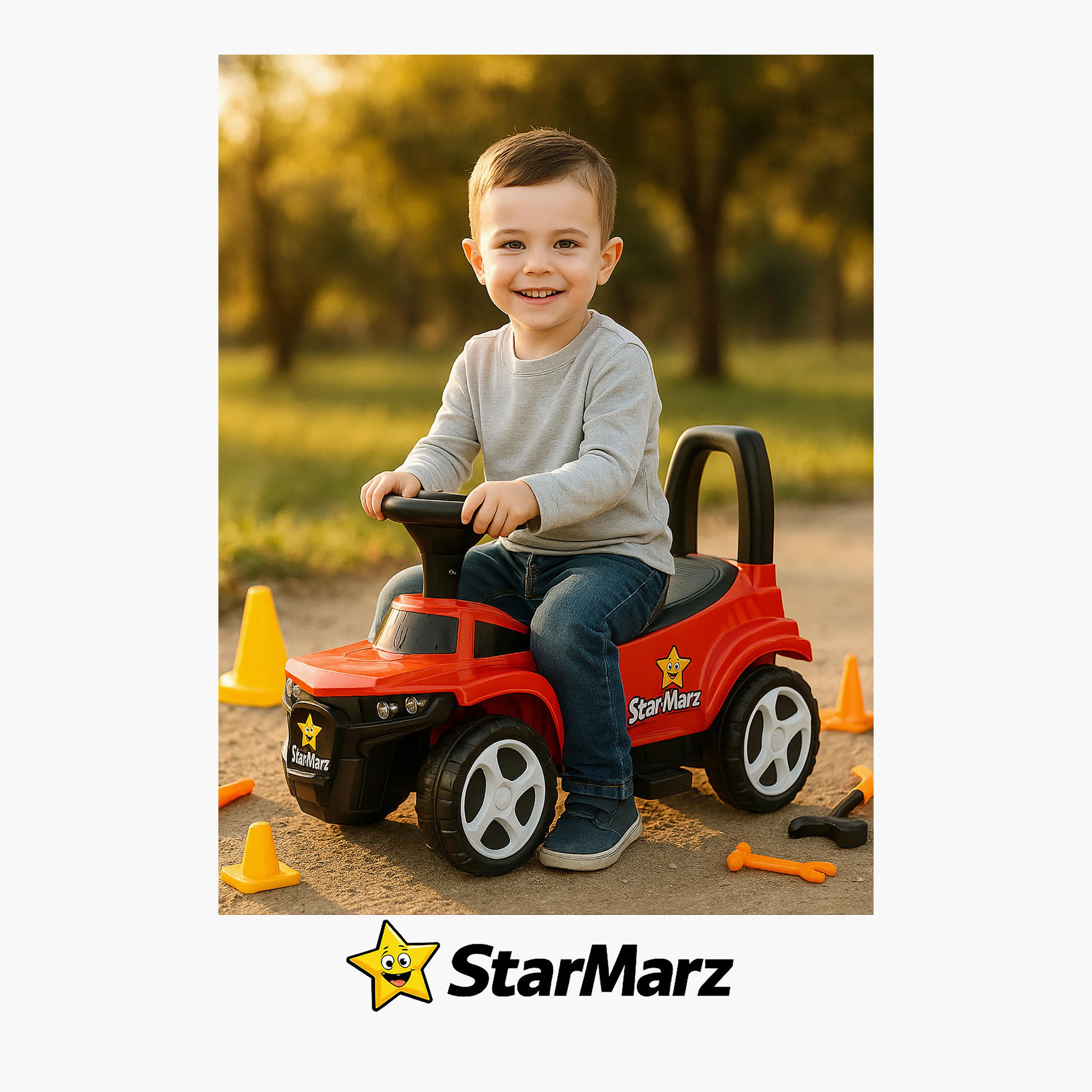 Starmarz Premium Foot-to-Floor Construction Ride-On Car - 1-5 Years - Red-toys-outdoor-bikesandrideons-manualrideons-image-3