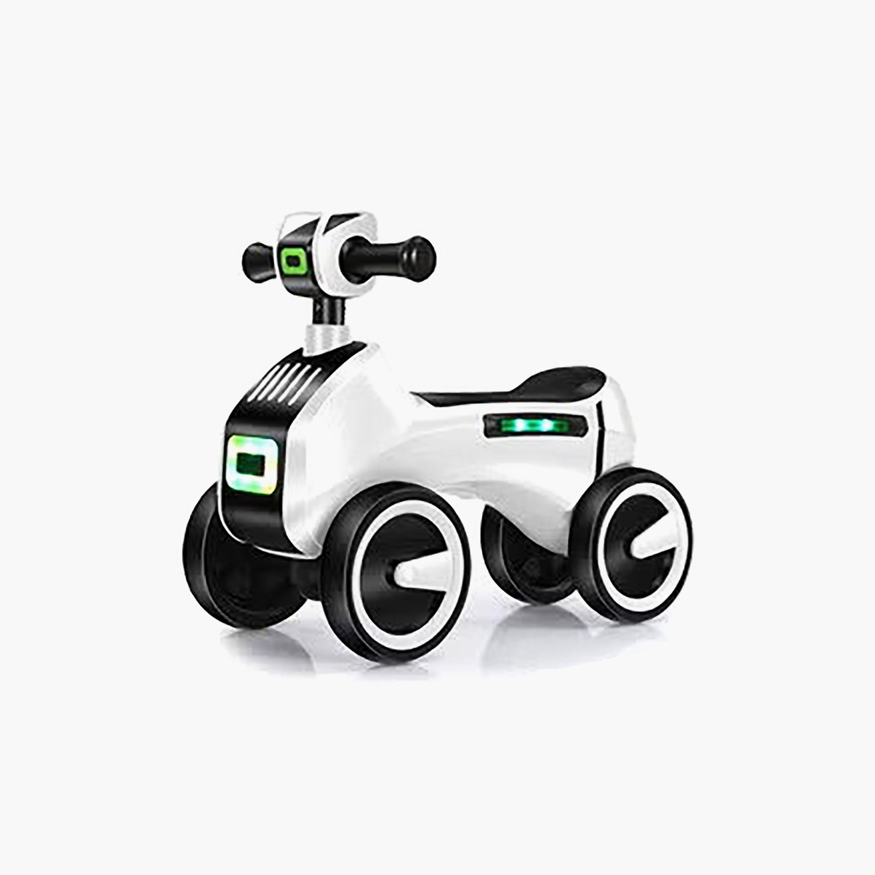 دراجة ركوب بالدفع مع أضواء LED وموسيقى - 1-5 سنوات - أبيض من ستارمارز-toys-outdoor-bikesandrideons-manualrideons-image-1