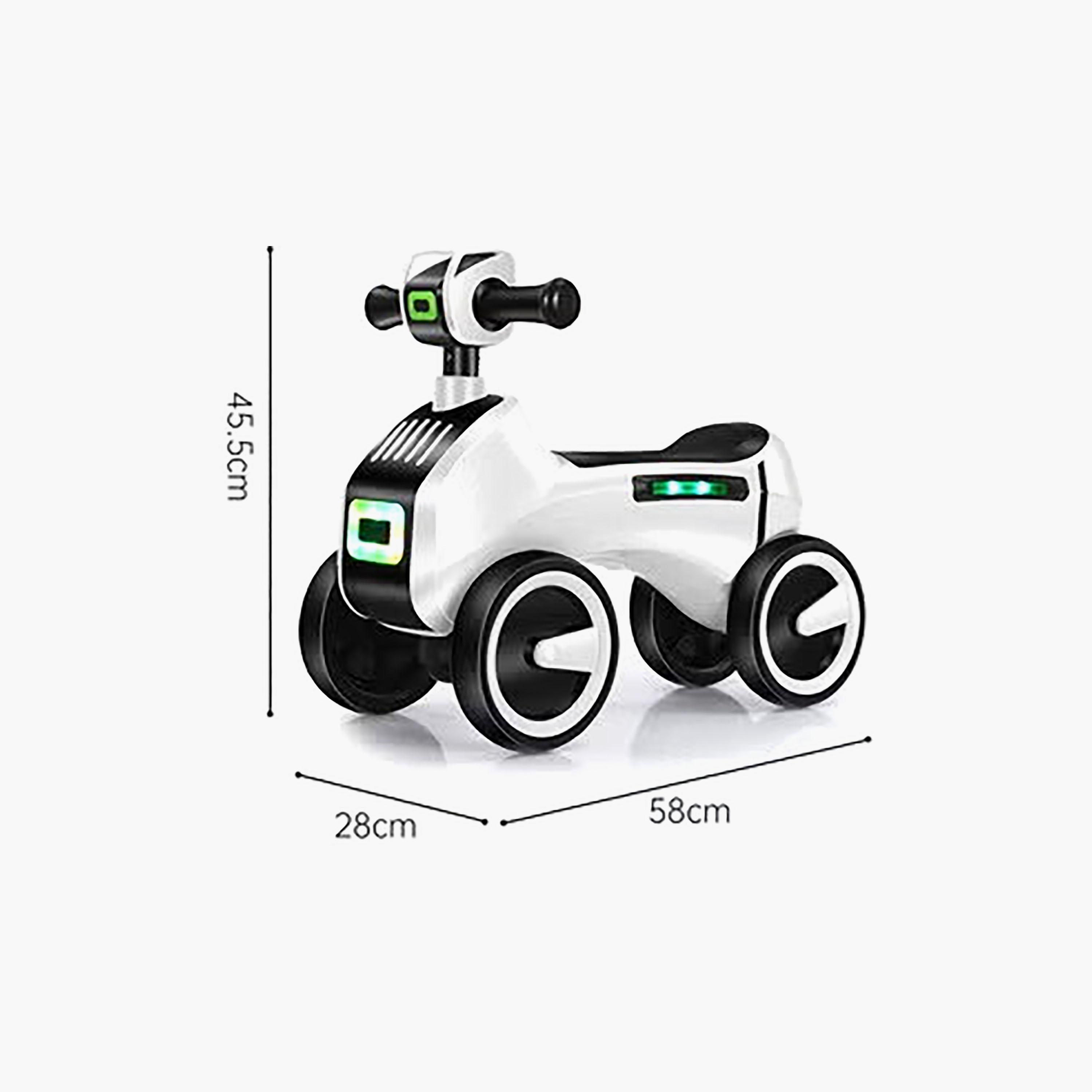 دراجة ركوب بالدفع مع أضواء LED وموسيقى - 1-5 سنوات - أبيض من ستارمارز-toys-outdoor-bikesandrideons-manualrideons-image-4