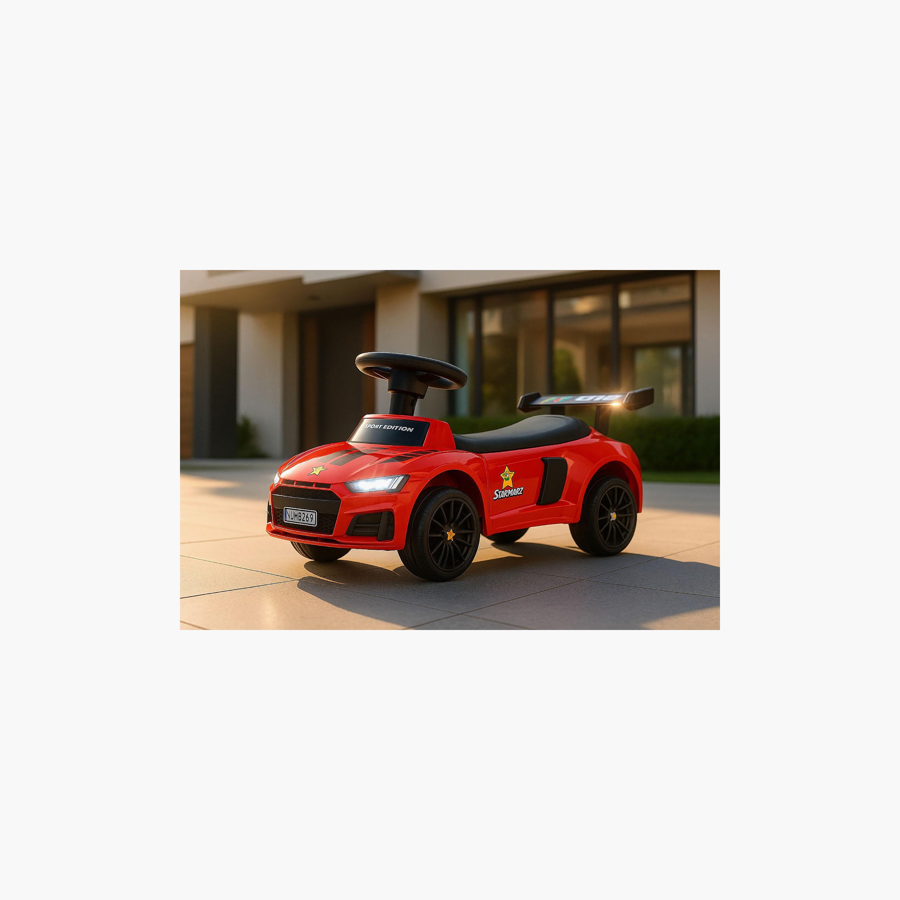 Starmarz Premium Foot-to-Floor Sports Ride-On Car - 1-5 Years - Red-toys-outdoor-bikesandrideons-manualrideons-image-2