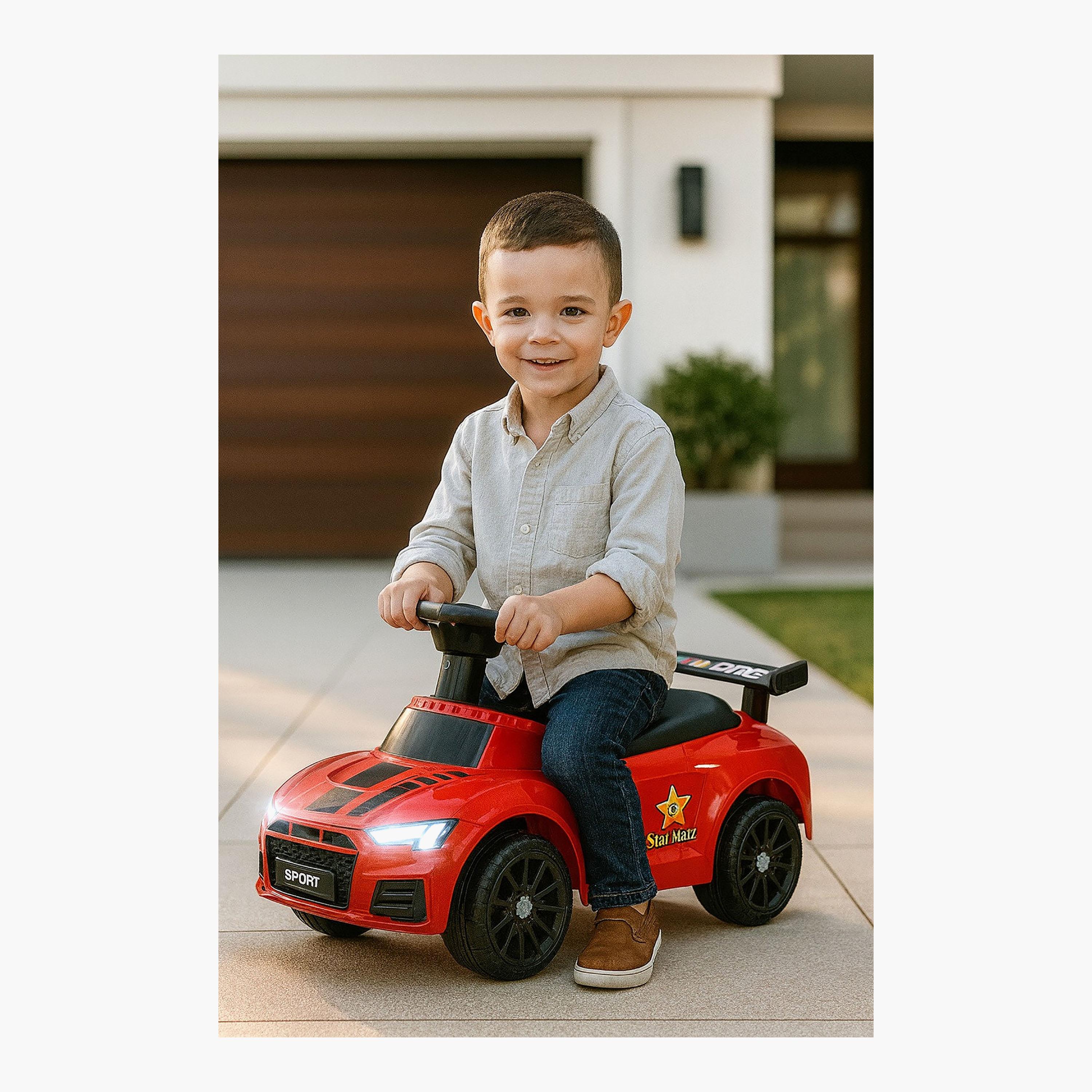 Starmarz Premium Foot-to-Floor Sports Ride-On Car - 1-5 Years - Red-toys-outdoor-bikesandrideons-manualrideons-image-3