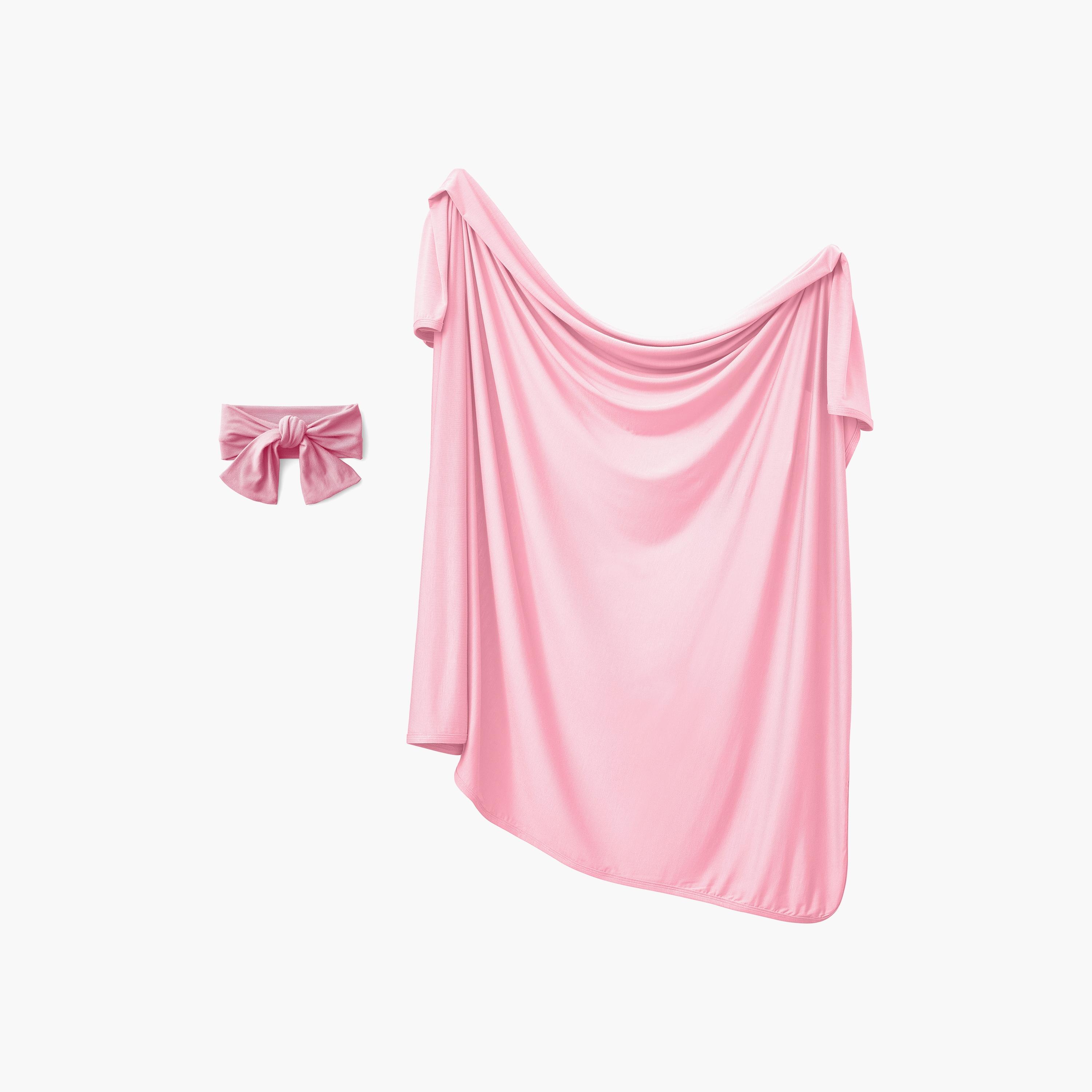 طقم قماط وعصابة رأس من الخيزران العضوي من أنفي بيبي-baby-nursery-blanketsandswaddles-blanketsandquilts-image-1