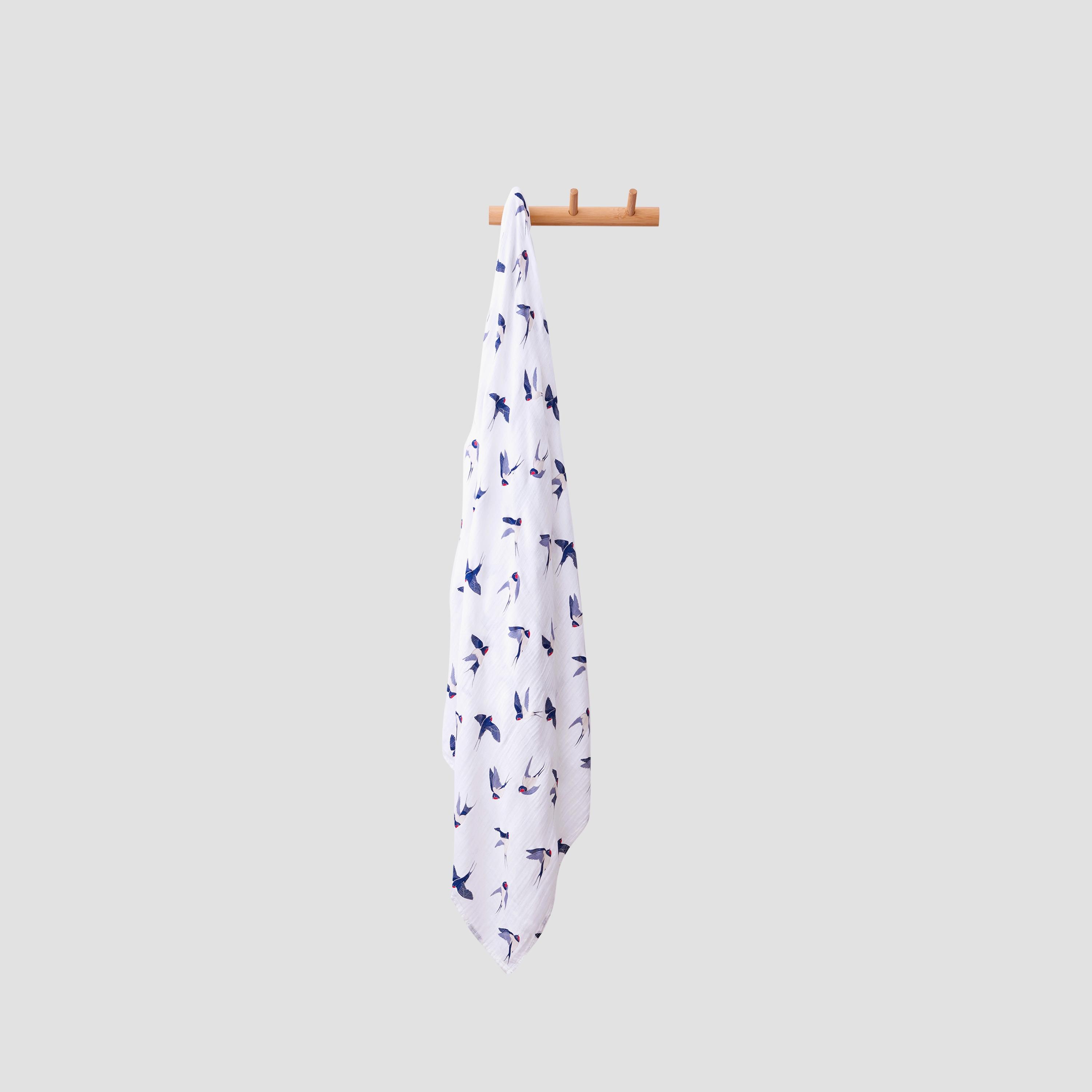 Anvi Baby Muslin Bamboo Swaddle - The Shallow Organic-baby-nursery-blanketsandswaddles-blanketsandquilts-image-2