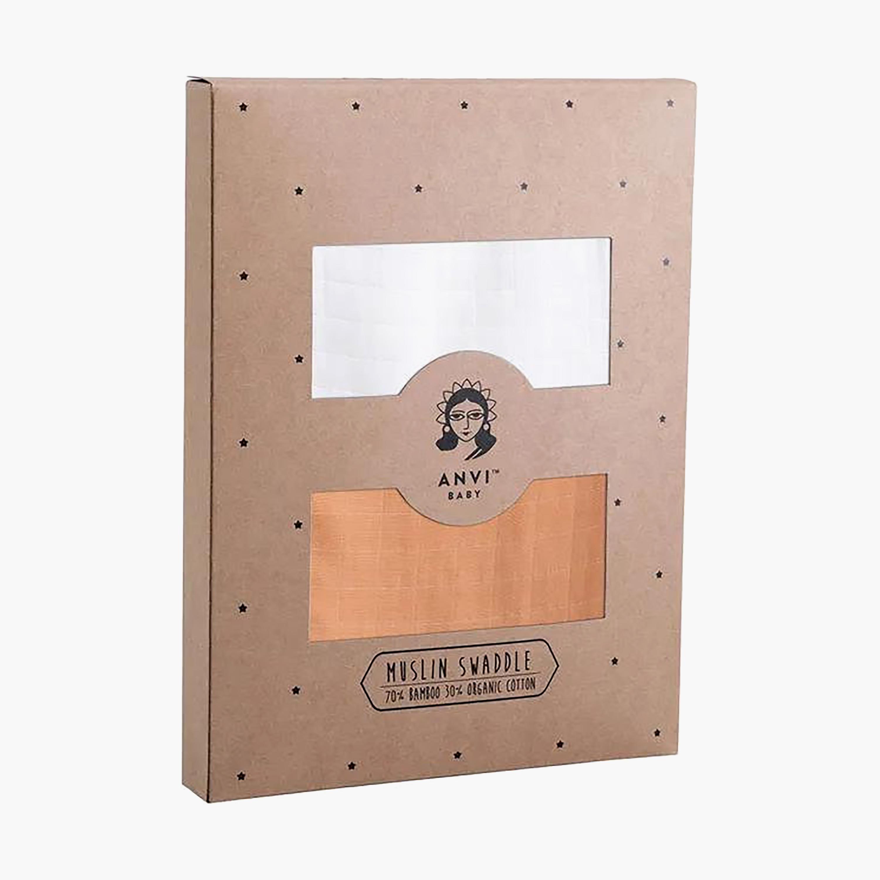 Anvi Baby Organic Bamboo Swaddle Pack of 2 - Sunbeam-baby-nursery-blanketsandswaddles-blanketsandquilts-image-4