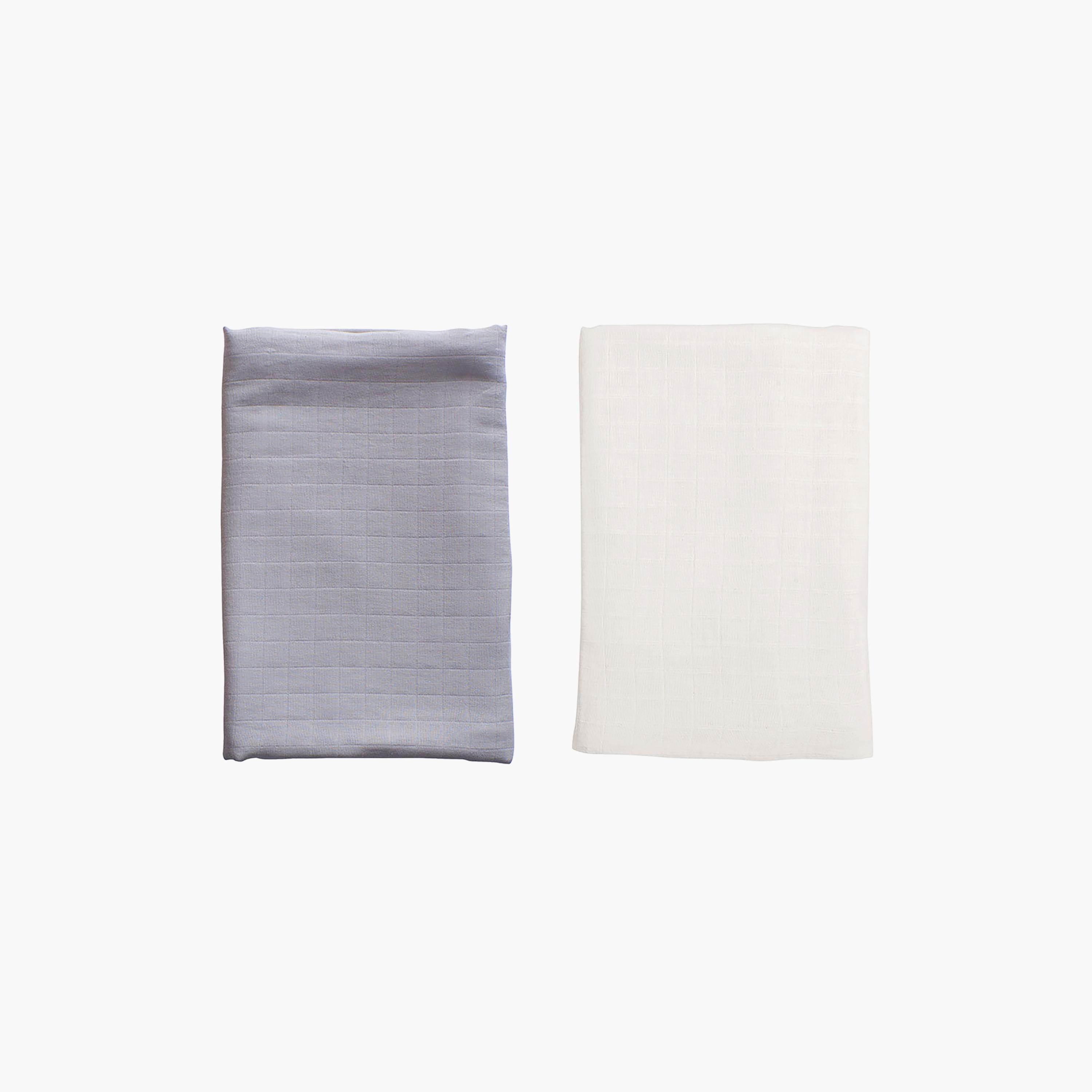 Anvi Baby 2-Piece Organic Bamboo Swaddle - Overcast-baby-nursery-blanketsandswaddles-blanketsandquilts-image-1