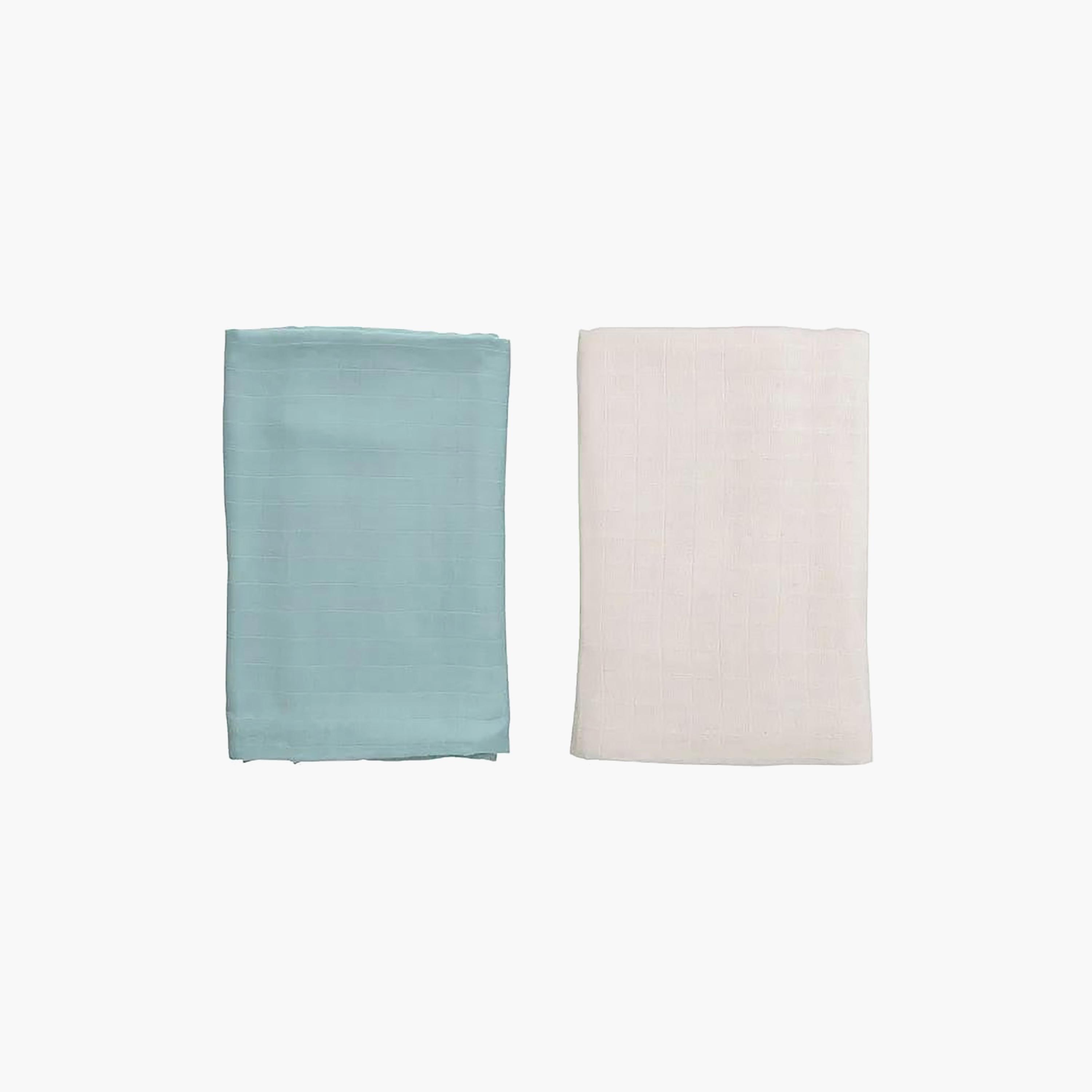 Anvi Baby 2-Piece Organic Bamboo Muslin Swaddle - Cloudy Sky-baby-nursery-blanketsandswaddles-blanketsandquilts-image-1