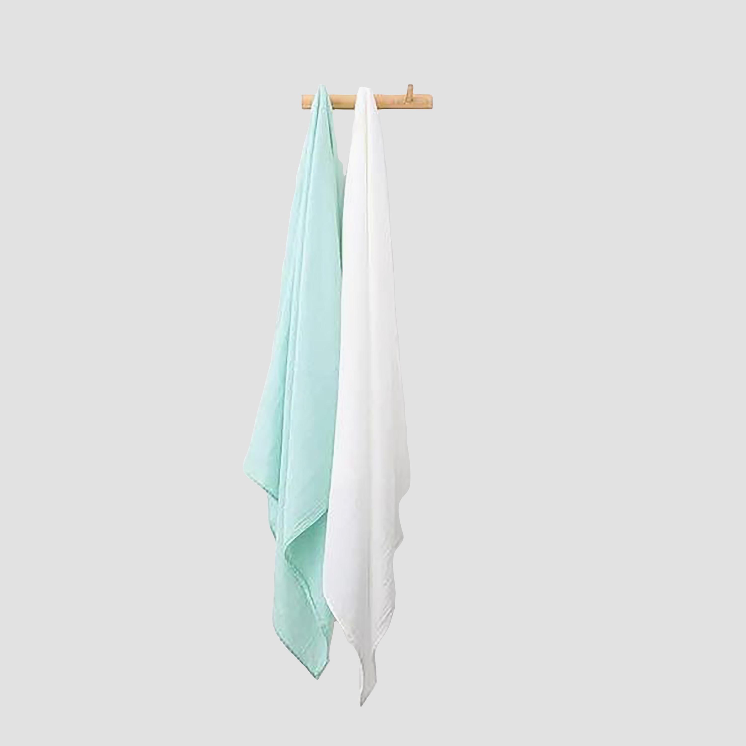 Anvi Baby 2-Piece Organic Bamboo Muslin Swaddle - Cloudy Sky-baby-nursery-blanketsandswaddles-blanketsandquilts-image-4