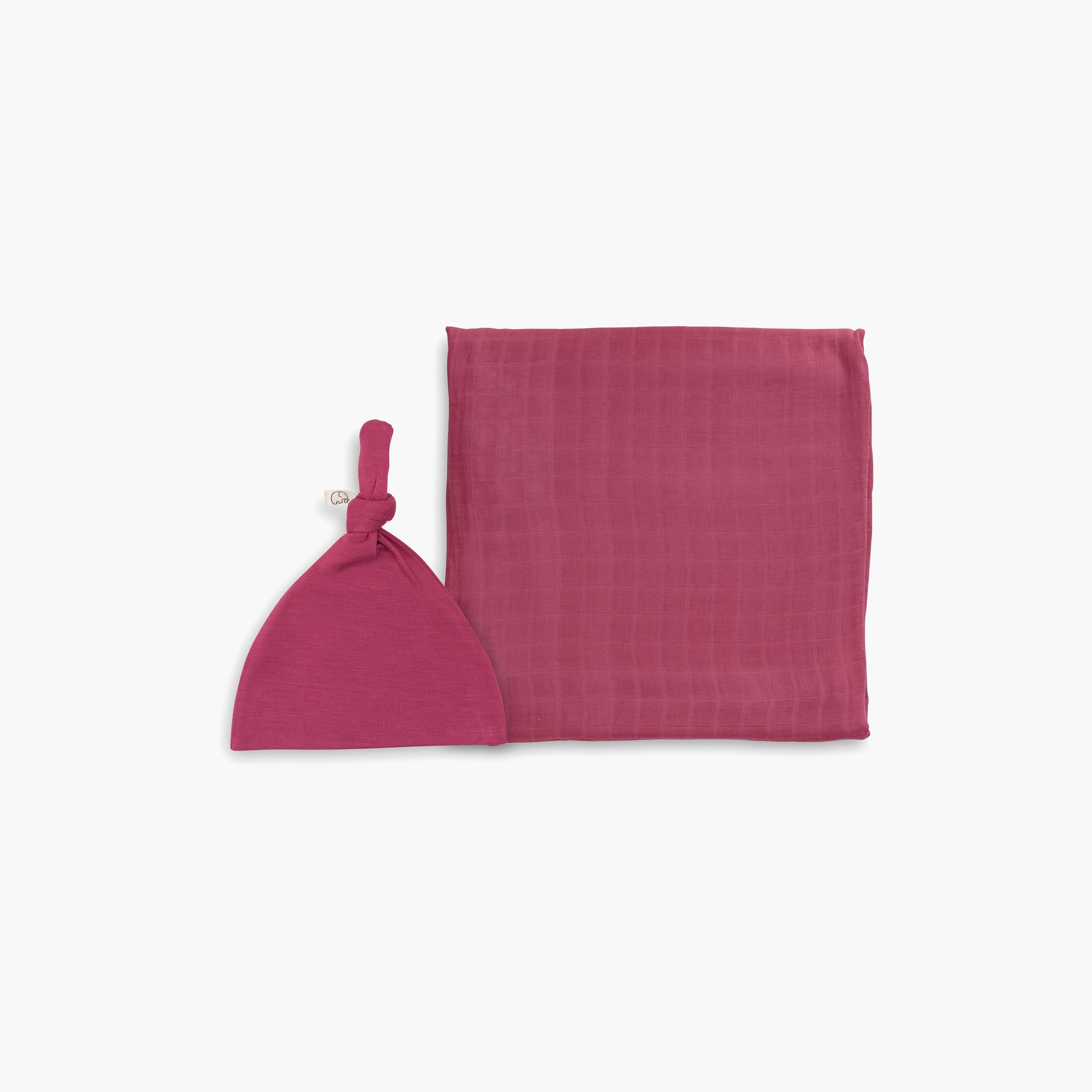 Anvi Baby Organic Bamboo Beanie & Swaddle Set-baby-nursery-blanketsandswaddles-blanketsandquilts-image-1