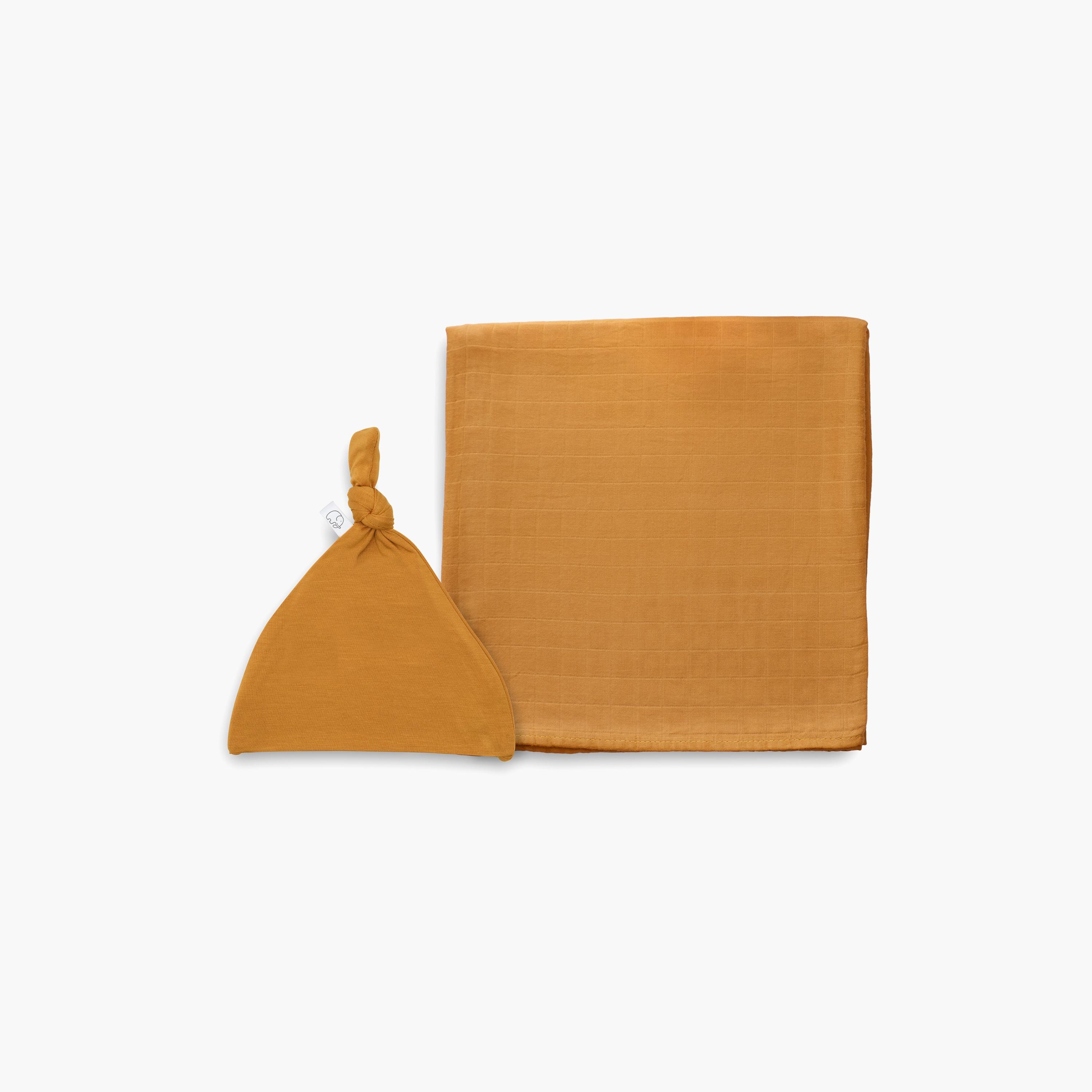 طقم قبعة صغيرة وقماط من الخيزران العضوي من أنفي بيبي-baby-nursery-blanketsandswaddles-blanketsandquilts-image-1