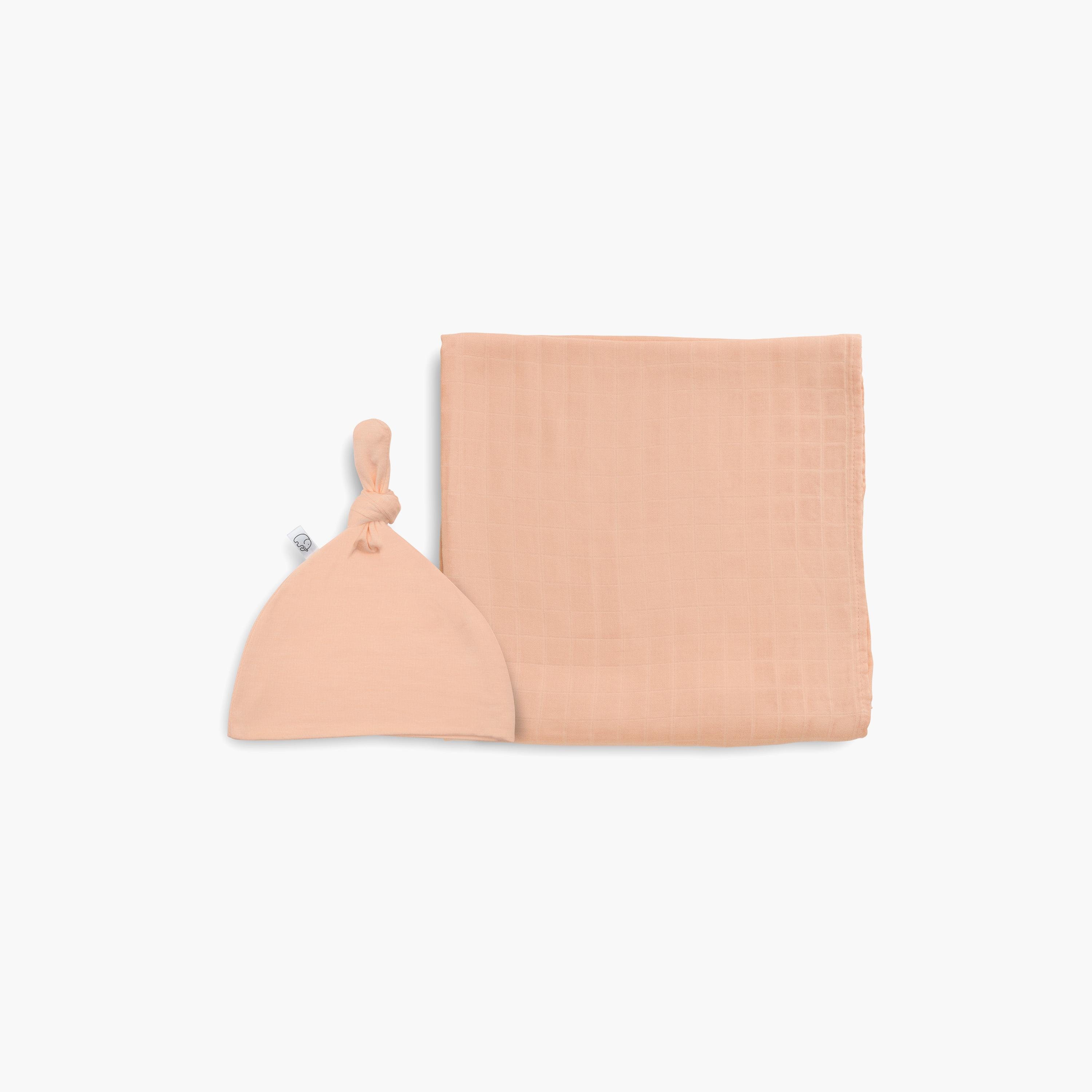 Anvi Baby Organic Bamboo Swaddle & Beanie Set - 0-5 Months-baby-nursery-blanketsandswaddles-blanketsandquilts-image-1