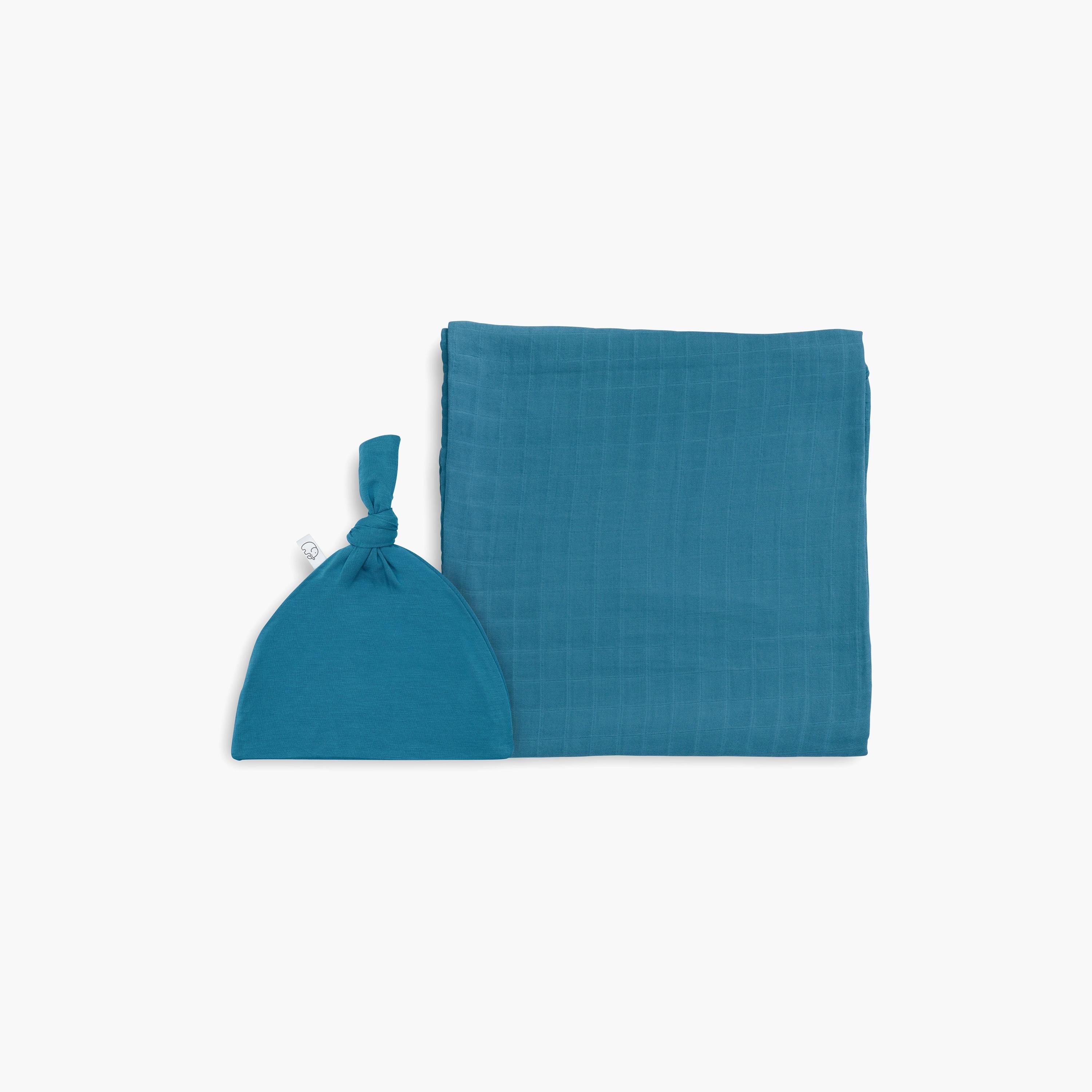 Anvi Baby Organic Bamboo Swaddle & Beanie Set - 0-5 Months-baby-nursery-blanketsandswaddles-blanketsandquilts-image-1