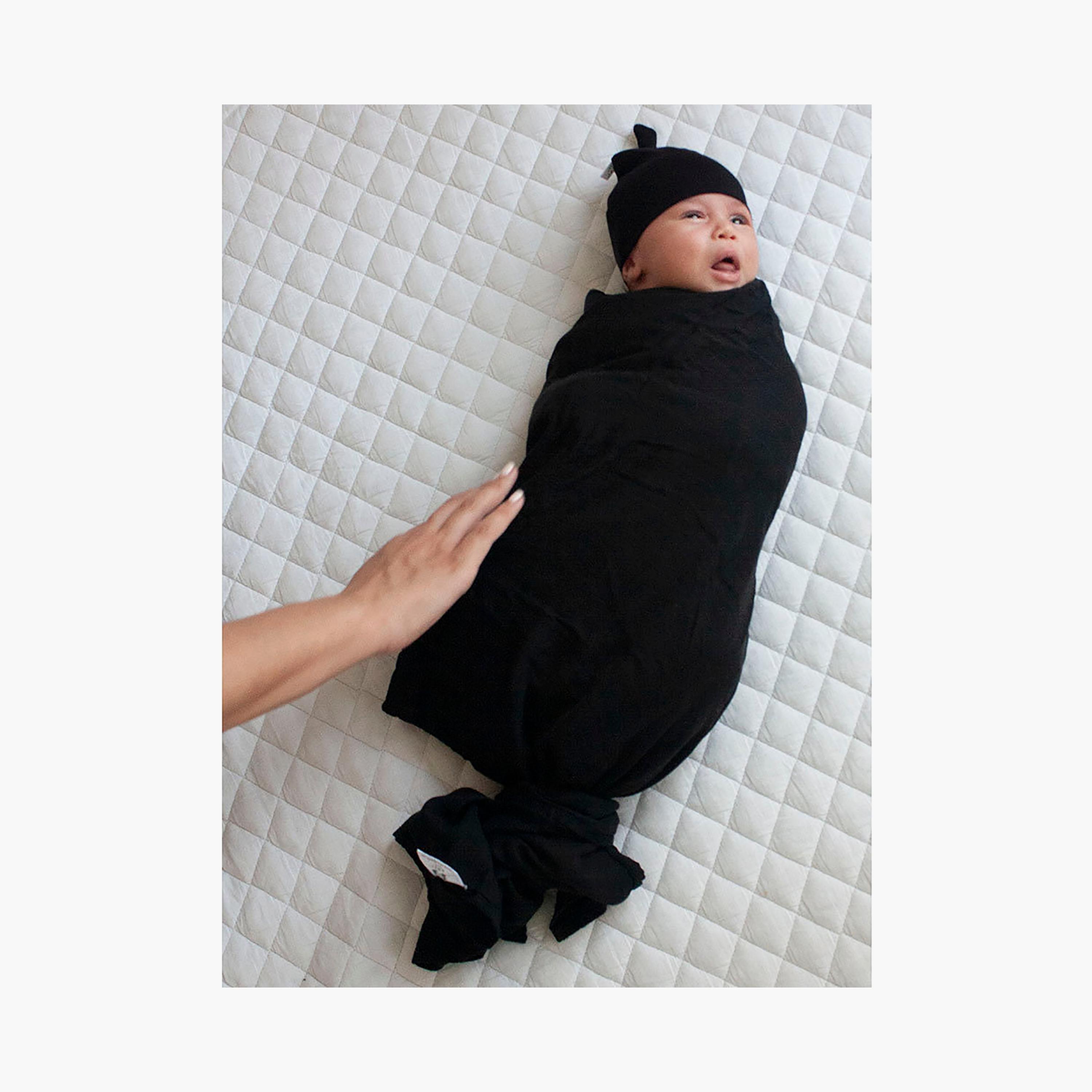 Anvi Baby Organic Bamboo Swaddle & Beanie Set - 0-5 Months-baby-nursery-blanketsandswaddles-blanketsandquilts-image-7